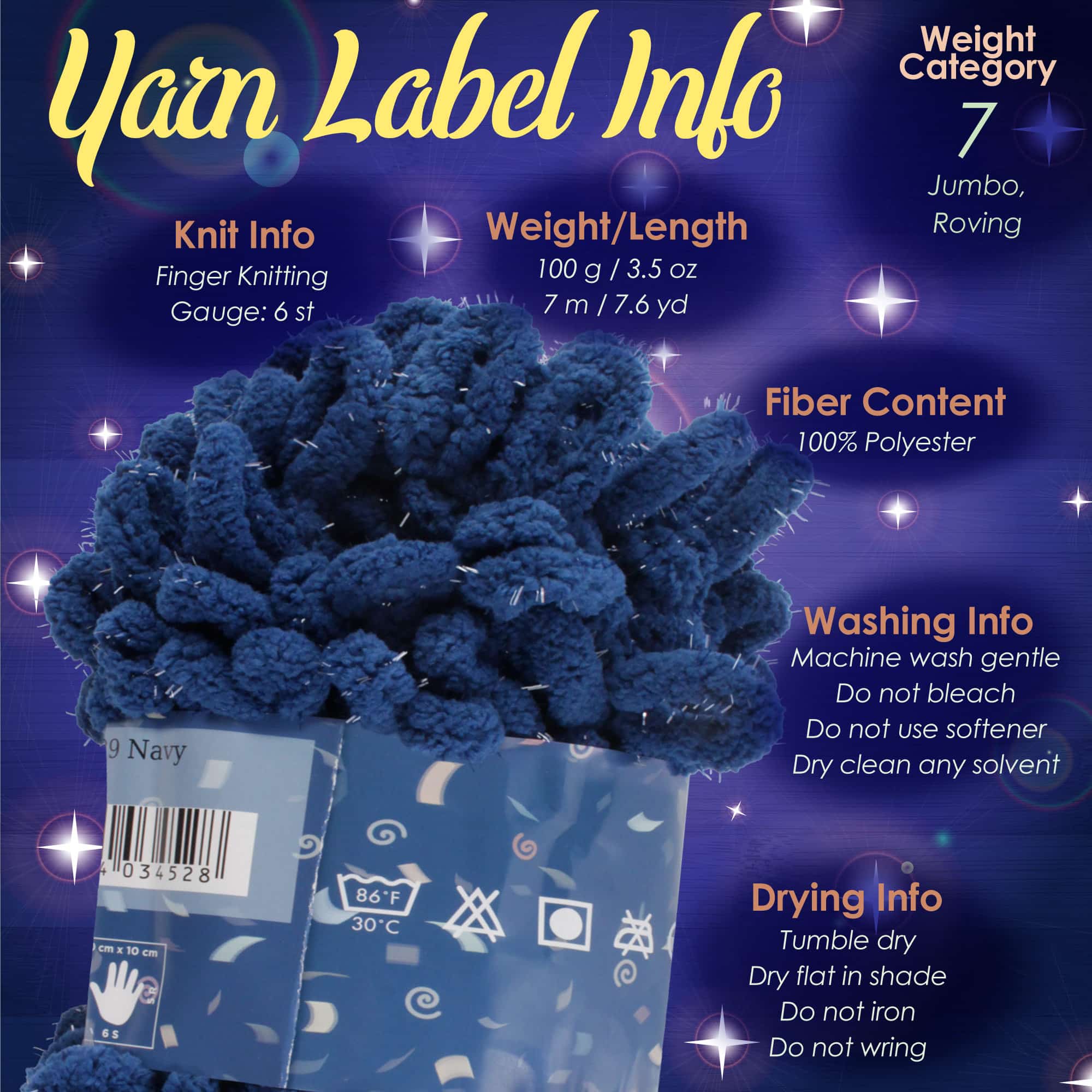 Fun Finger Sparkle Loops Yarn - Image 2