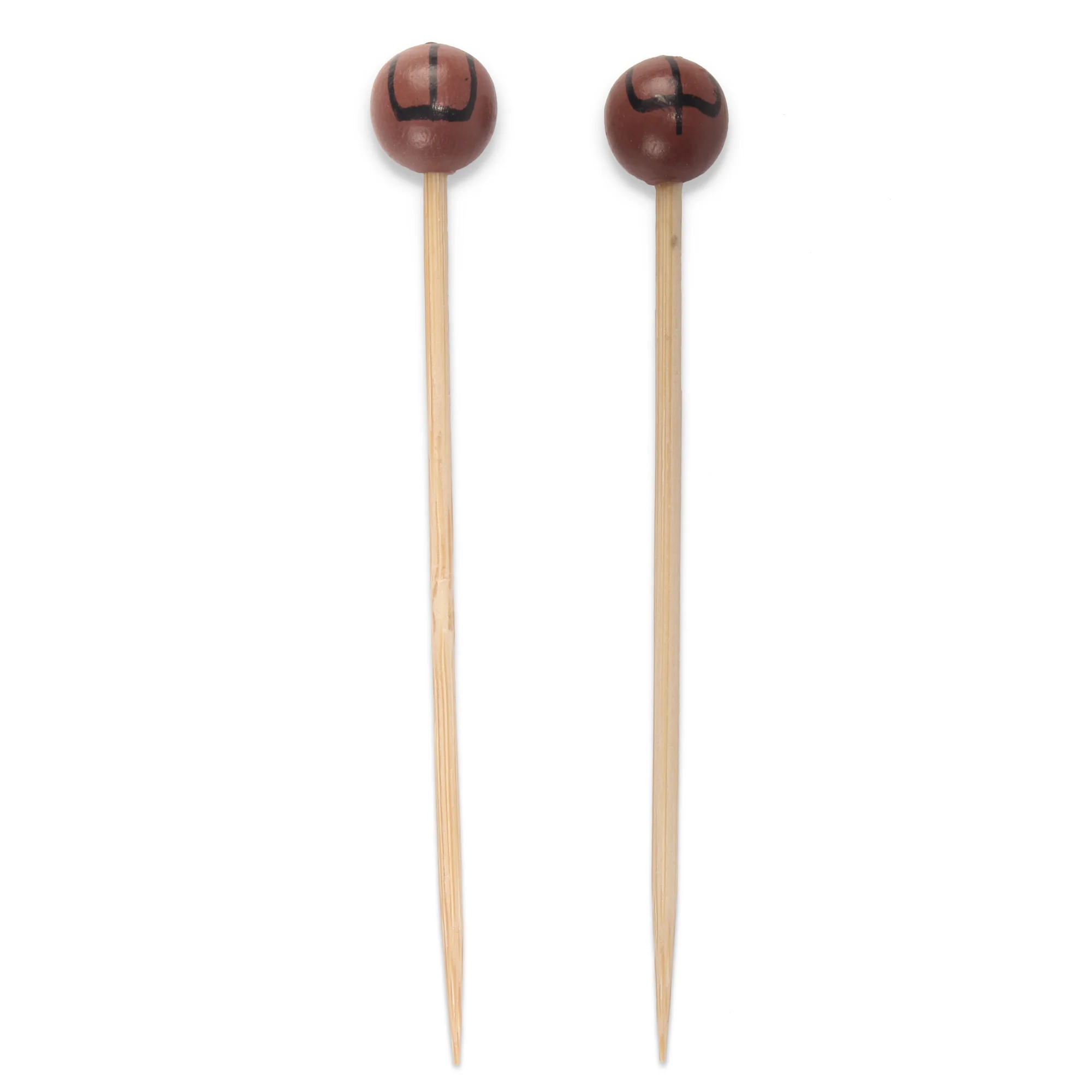 Sports Ball Bamboo Food Picks - Image 10