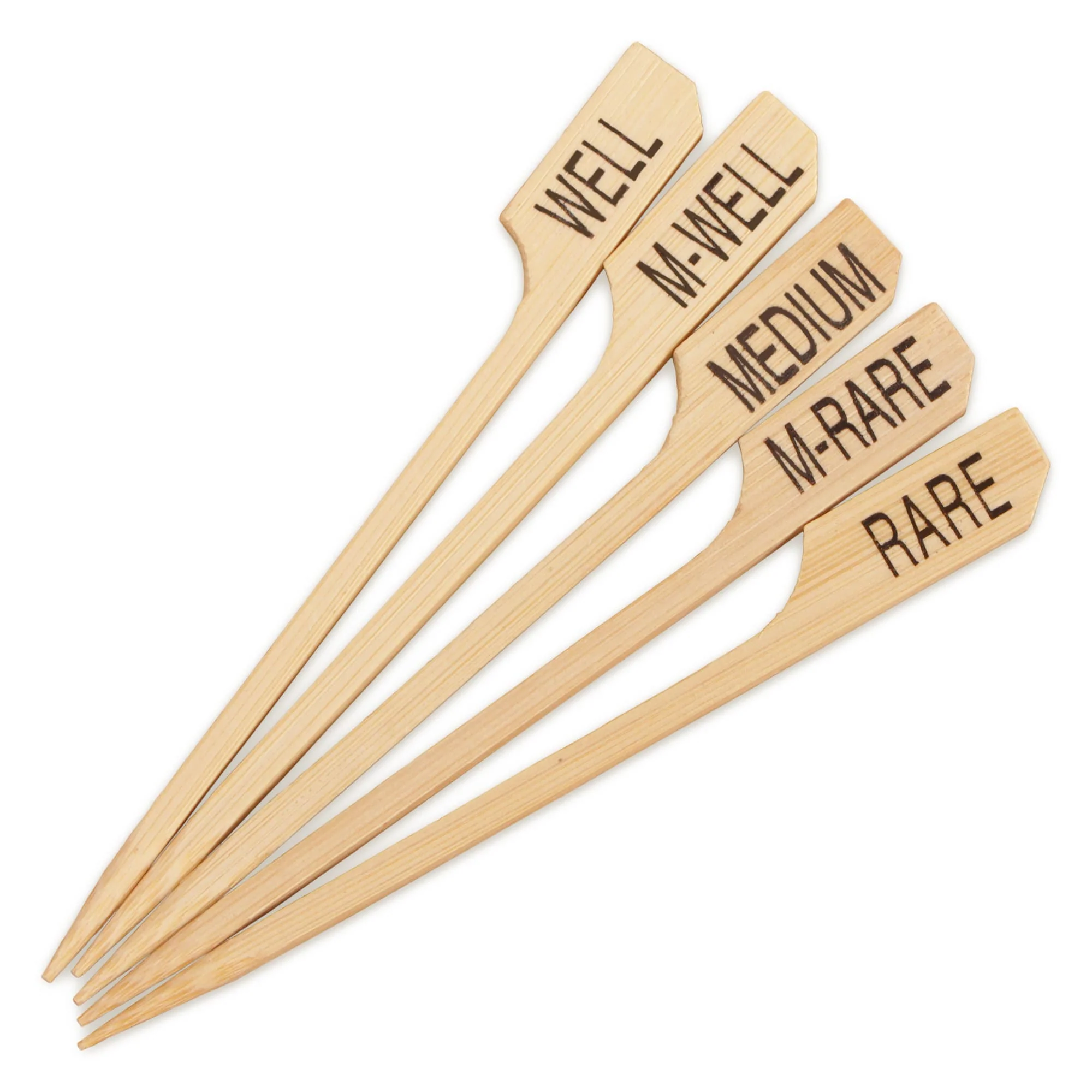 Steak Doneness Paddle Bamboo Food Picks - Image 2