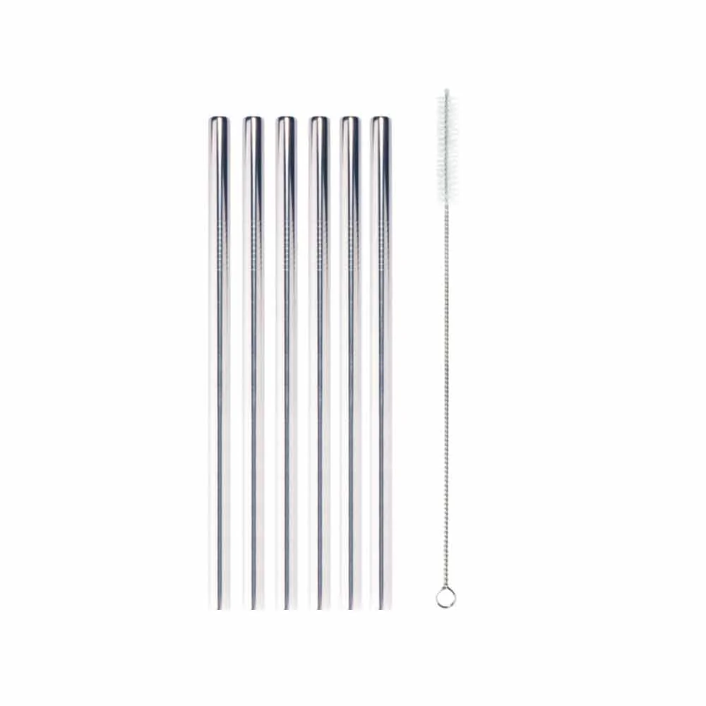 Thick Straight Reusable Stainless Steel Straws