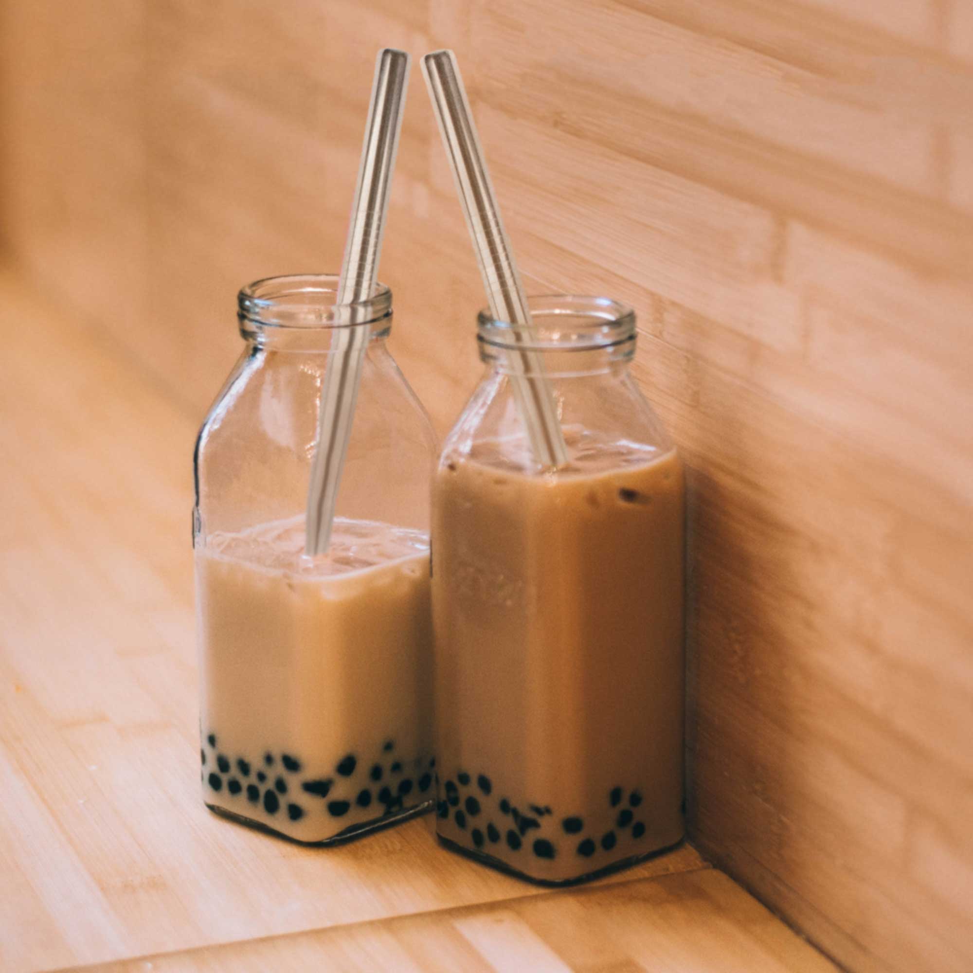 Thick Straight Reusable Stainless Steel Straws - Image 5