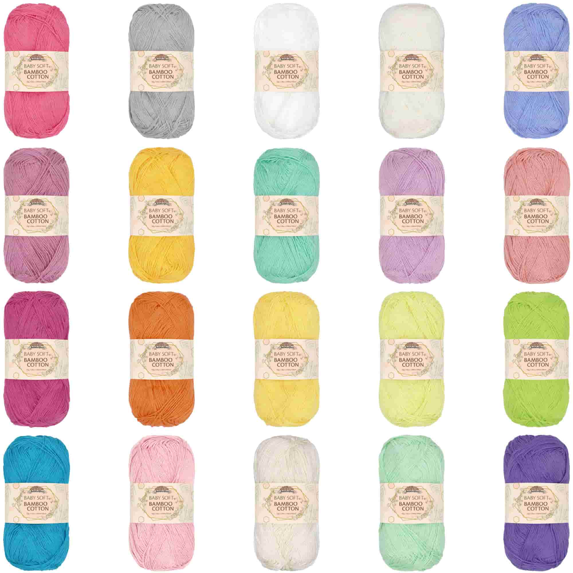 Baby Soft Bamboo Cotton Yarn: 1 Skein Packs - Image 70