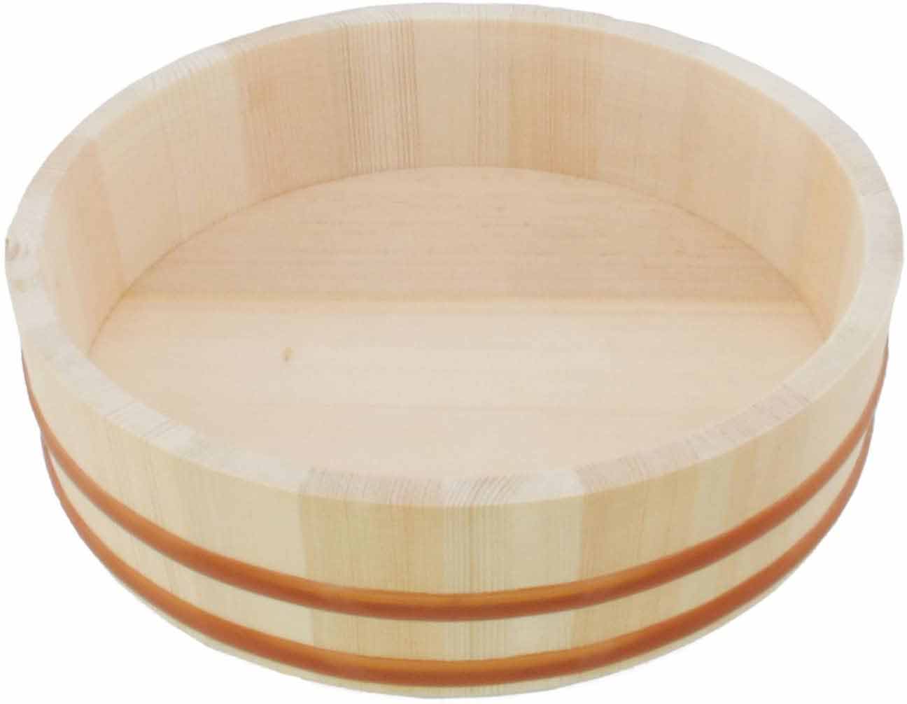 Hangiri Sushi Oke Rice Mixing Tub with Lid - Image 3
