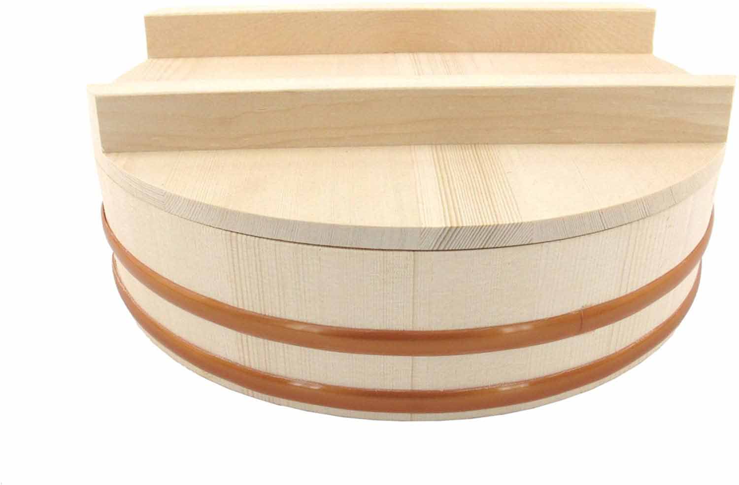 Hangiri Sushi Oke Rice Mixing Tub with Lid - Image 7