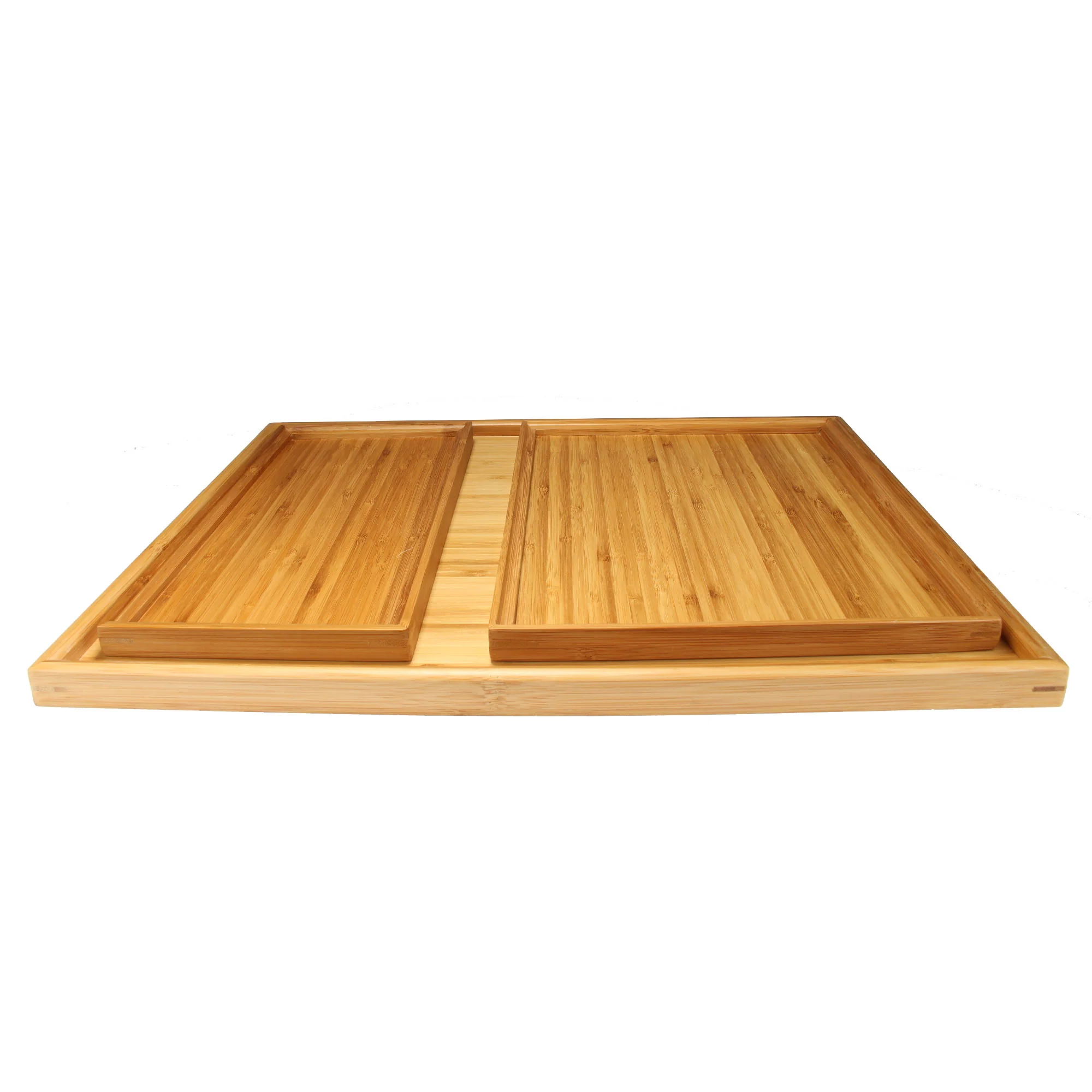 Bamboo Tea Serving Coffee and Breakfast Tray Sets - Small, Medium, Large - Image 2
