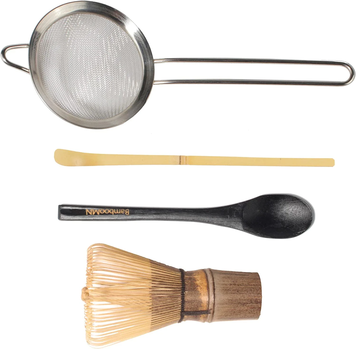 Bamboo Matcha Tea Whisk Strainer Set - Image 3