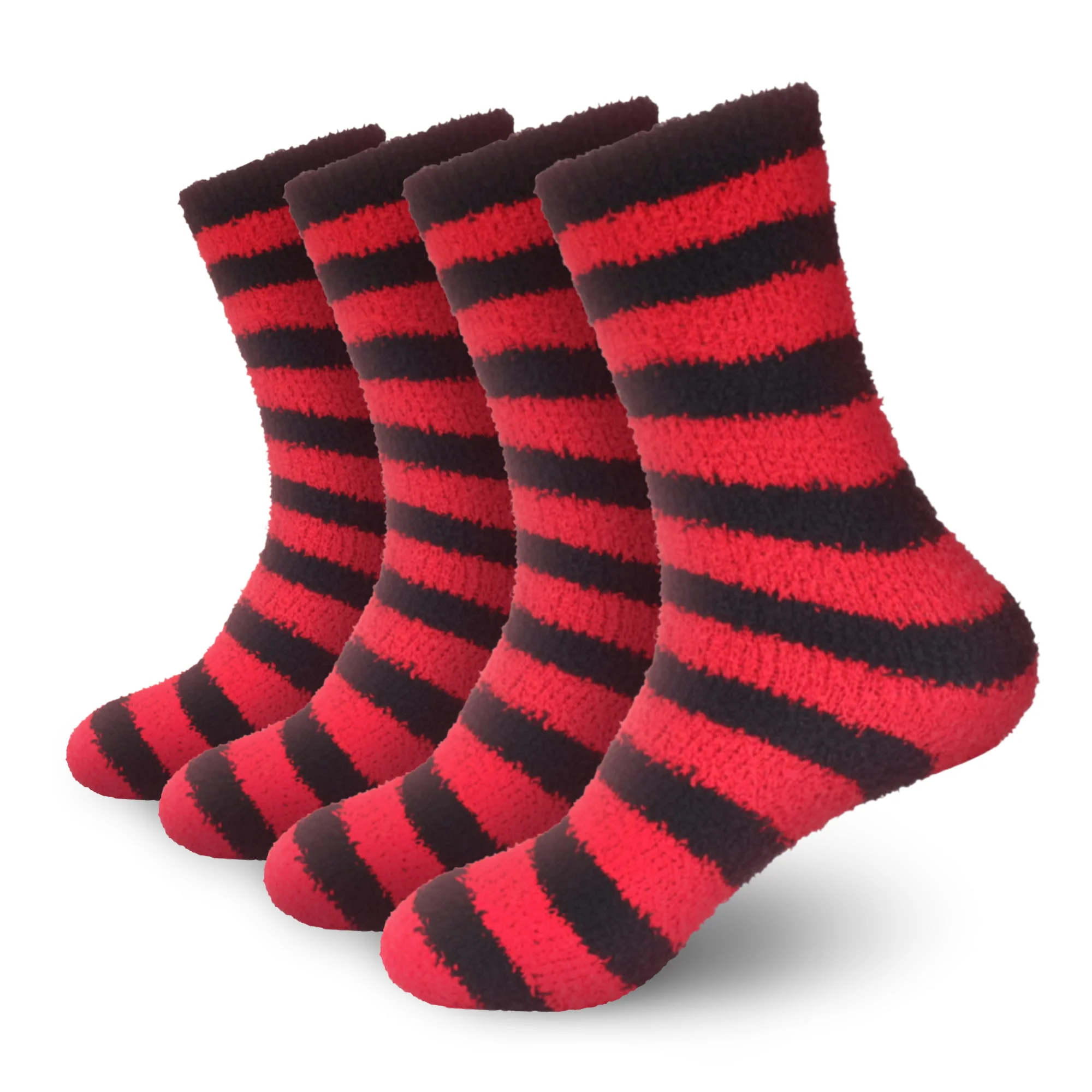 Team Spirit Striped Fuzzy Socks - Image 20