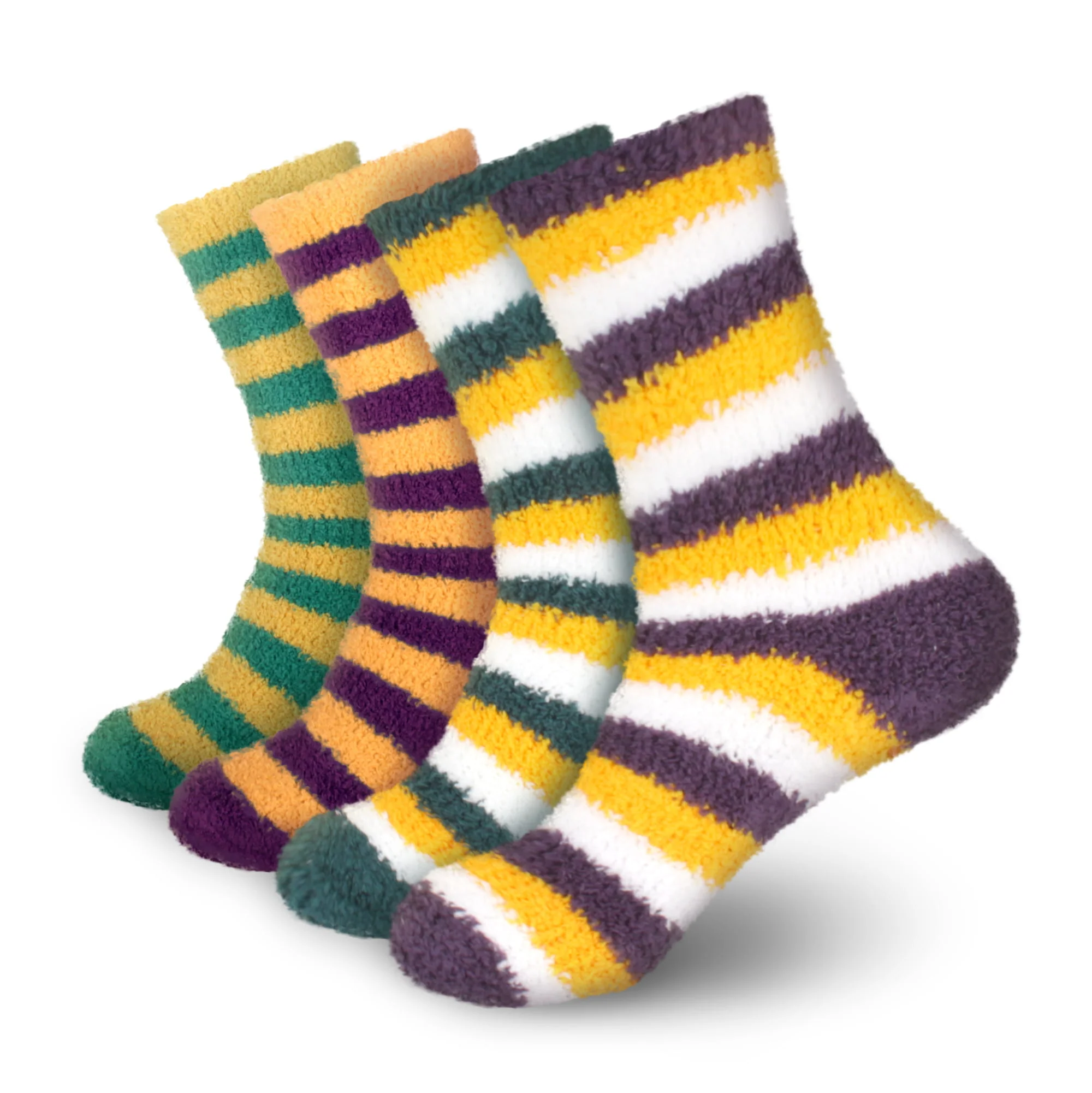 Team Spirit Striped Fuzzy Socks - Image 25