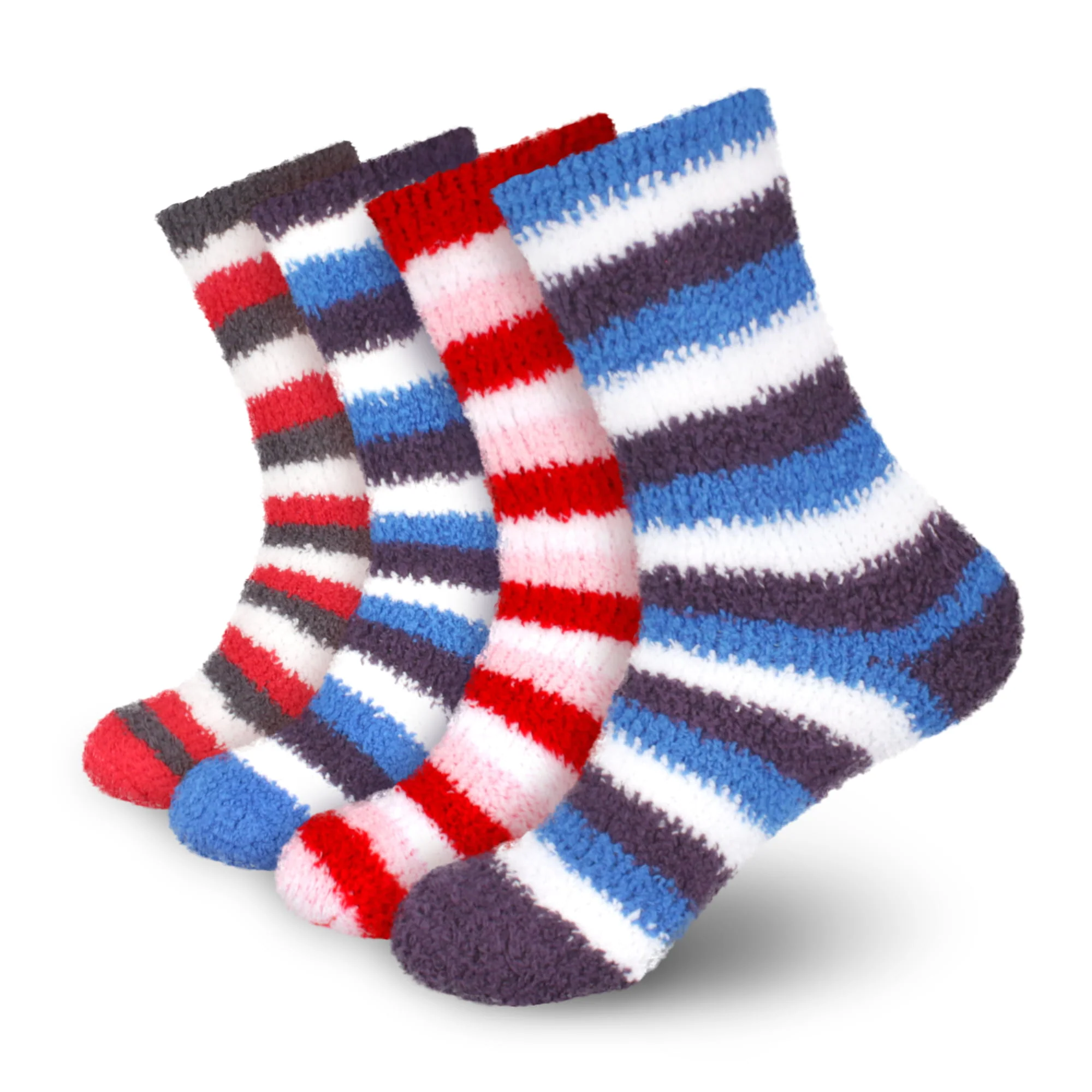 Team Spirit Striped Fuzzy Socks - Image 29