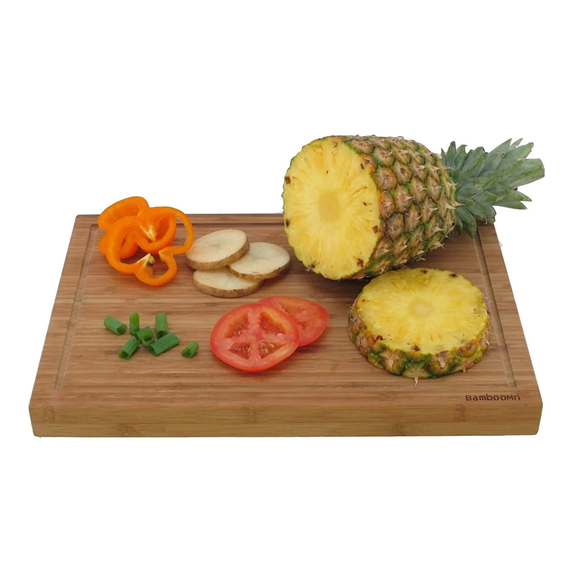 Logo Grooved Bamboo Cutting Board 17.5" x 11.75" x 1.5"