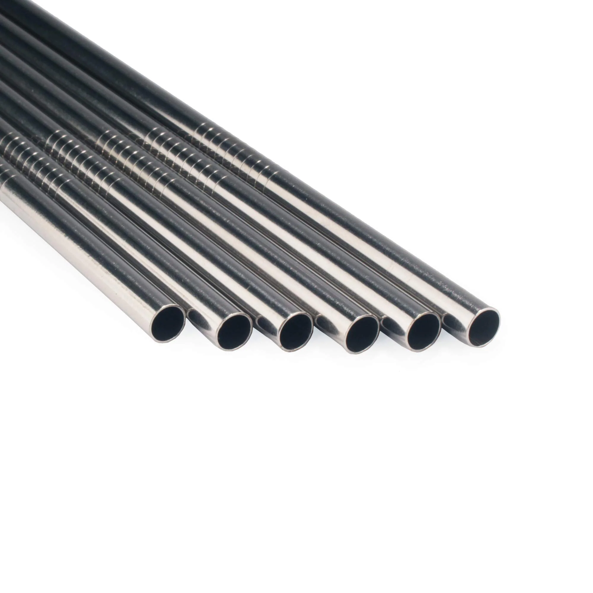 Thin Straight Reusable Stainless Steel Straws - Image 3