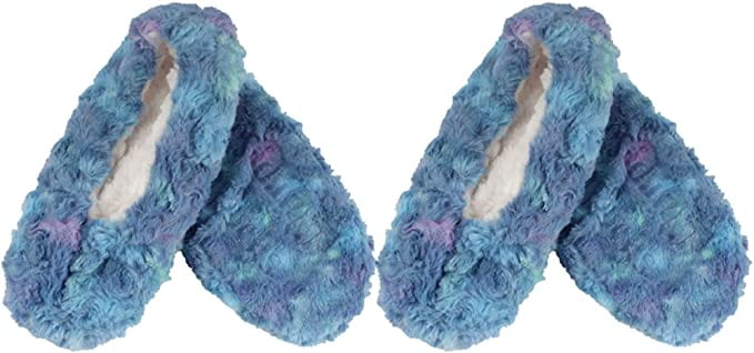Adult Tie-Dye Non-Slip Lined Slippers: 2 Pairs - Image 11