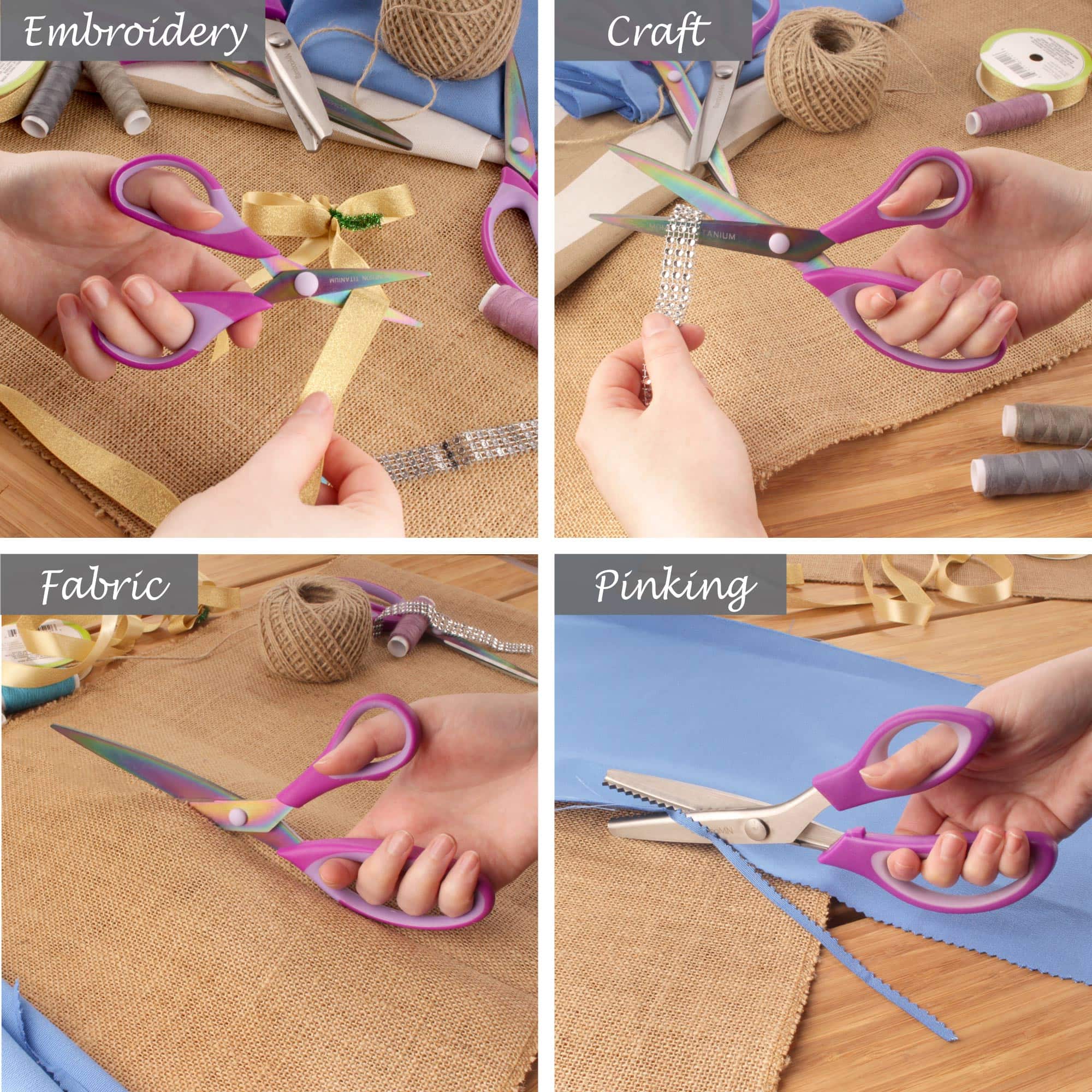 Titanium Craft Scissors 4pc Set - Image 8