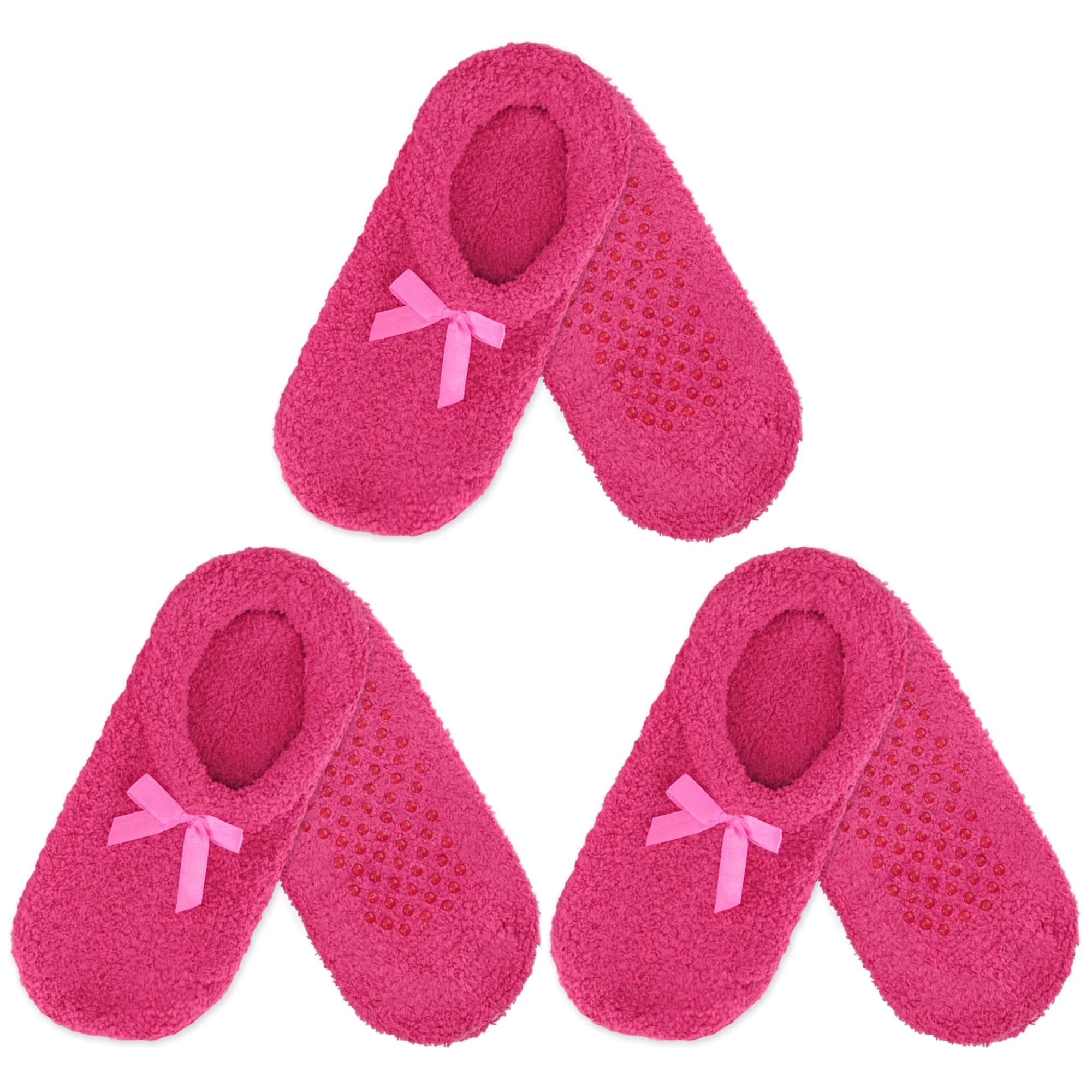 Women's Non-Slip Travel Footsie Slipper: 3 Pairs - Image 10