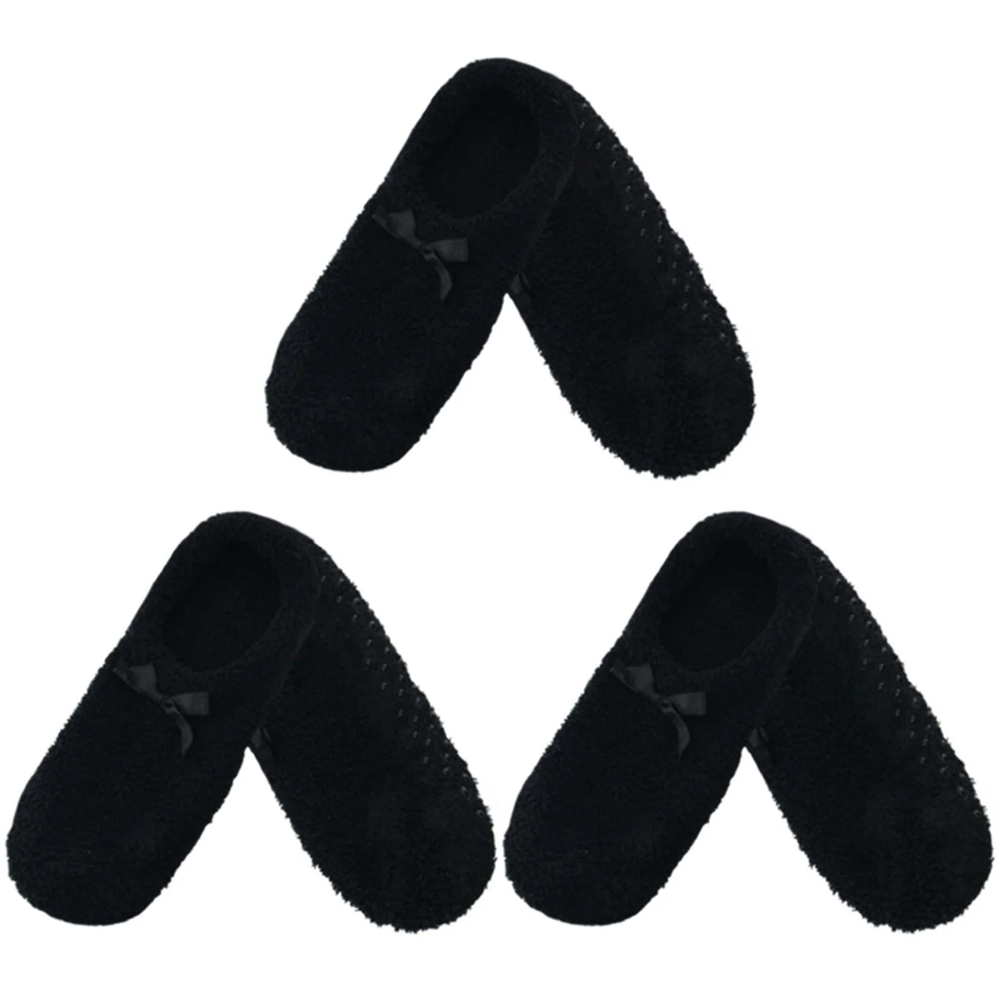 Women's Non-Slip Travel Footsie Slipper: 3 Pairs - Image 11