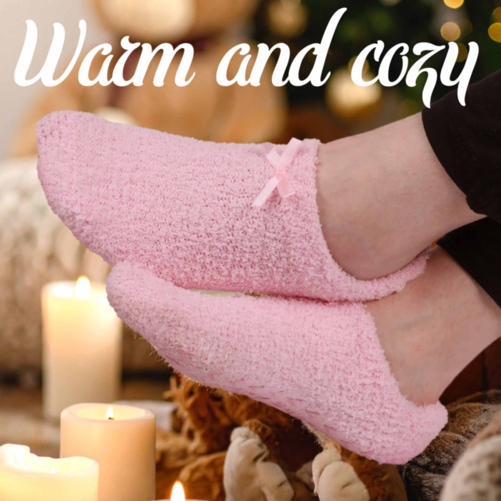 Women's Non-Slip Travel Footsie Slipper: 3 Pairs - Image 2