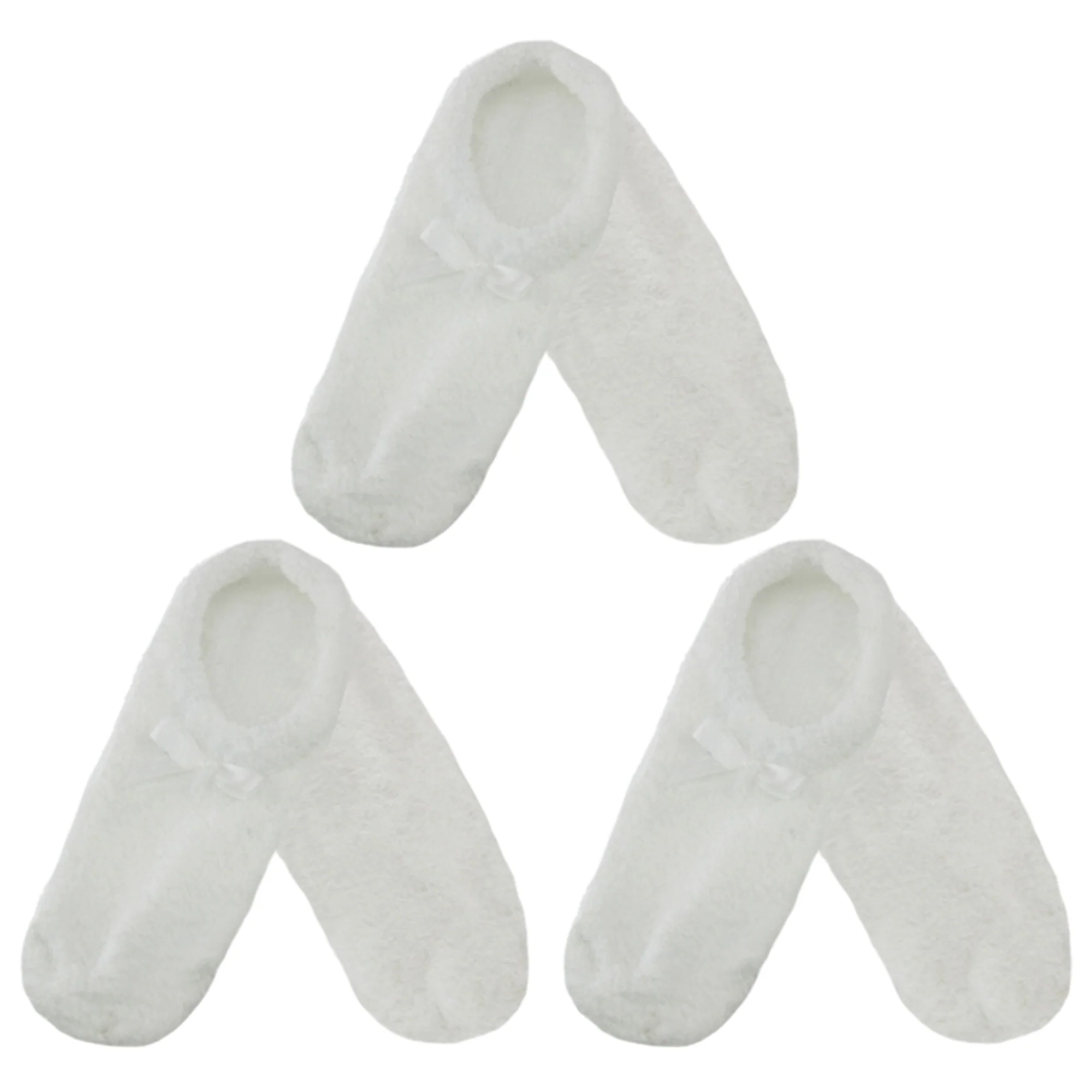 Women's Non-Slip Travel Footsie Slipper: 3 Pairs - Image 25