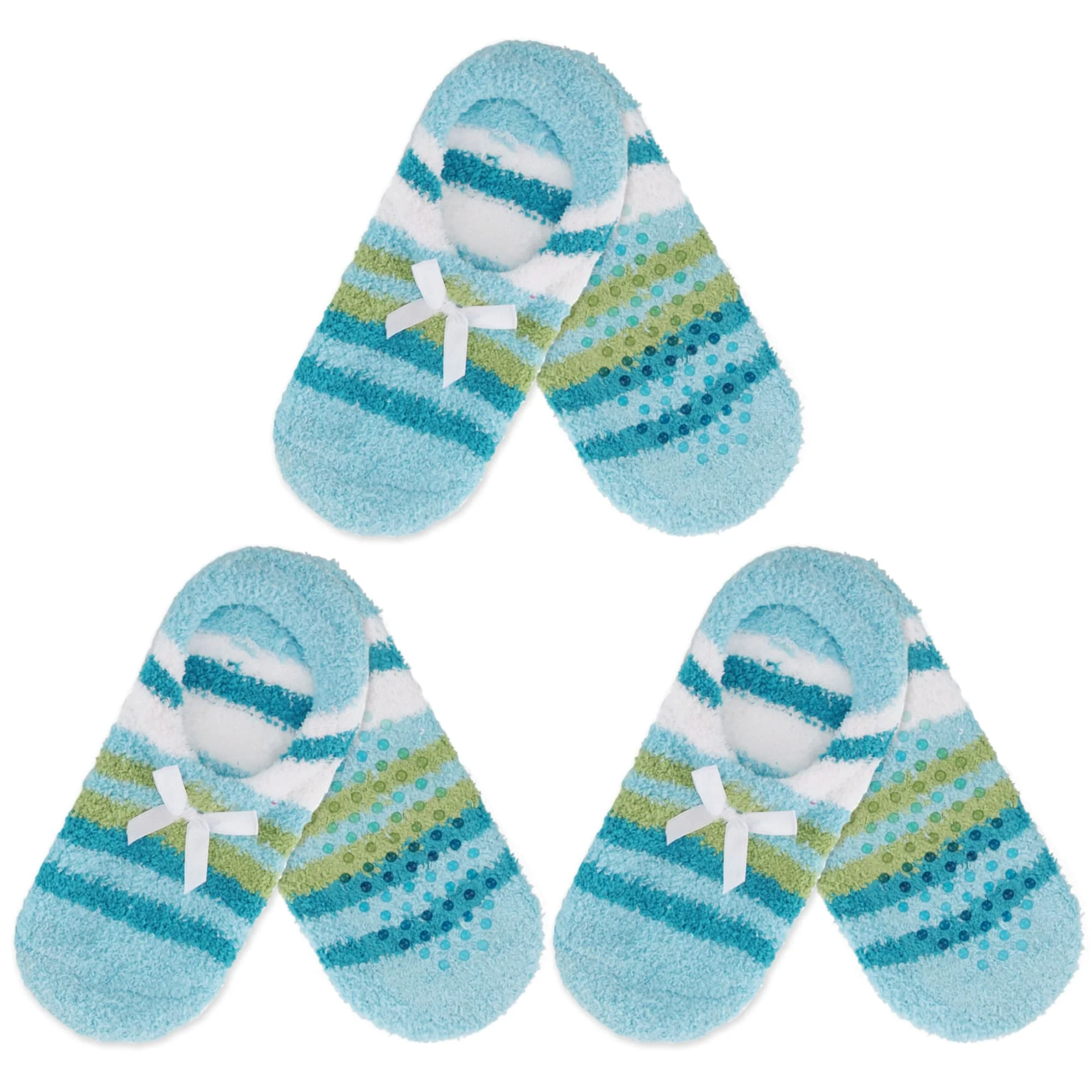 Women's Non-Slip Travel Footsie Slipper: 3 Pairs - Image 6