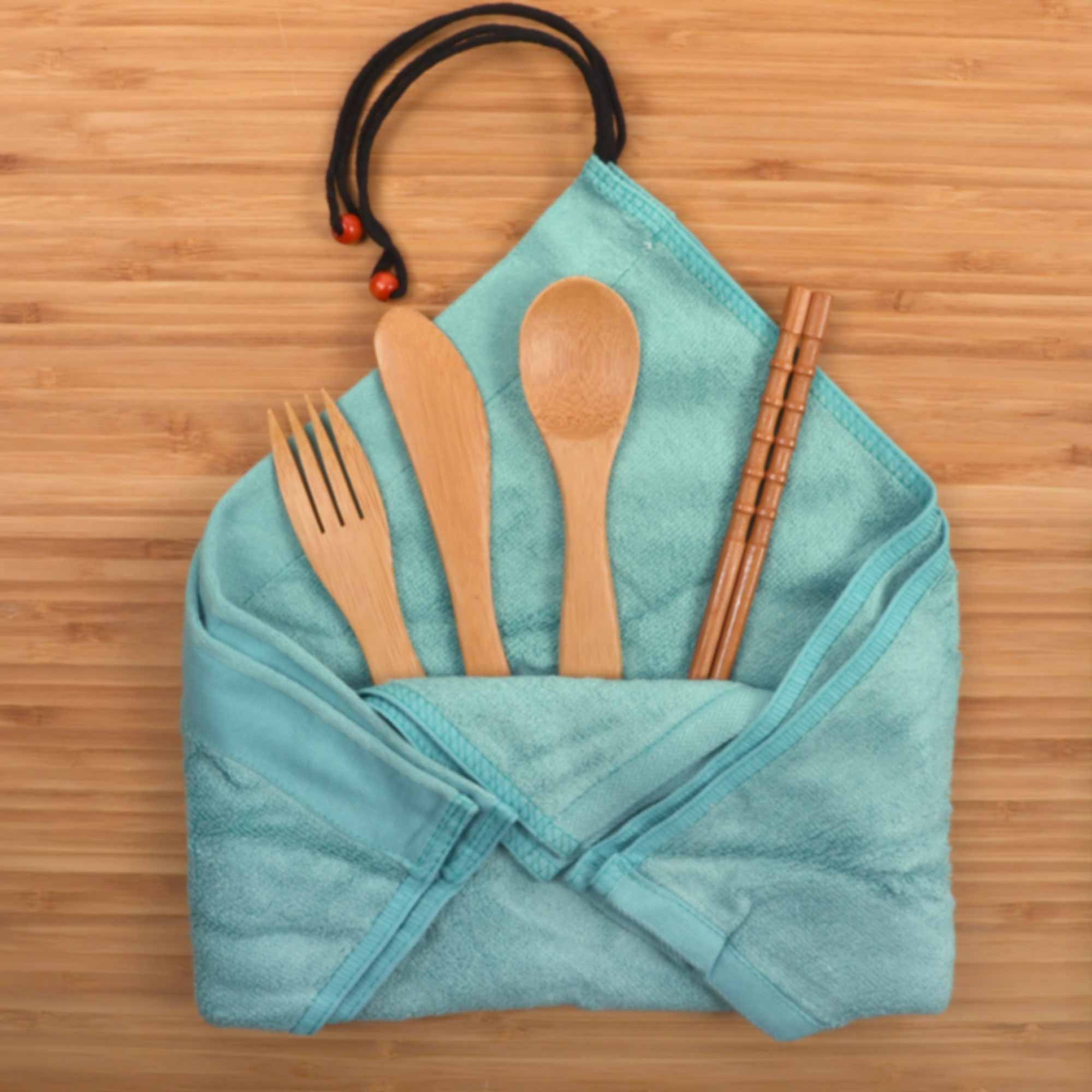 Travel Utensils in Washcloth Sets - Image 19