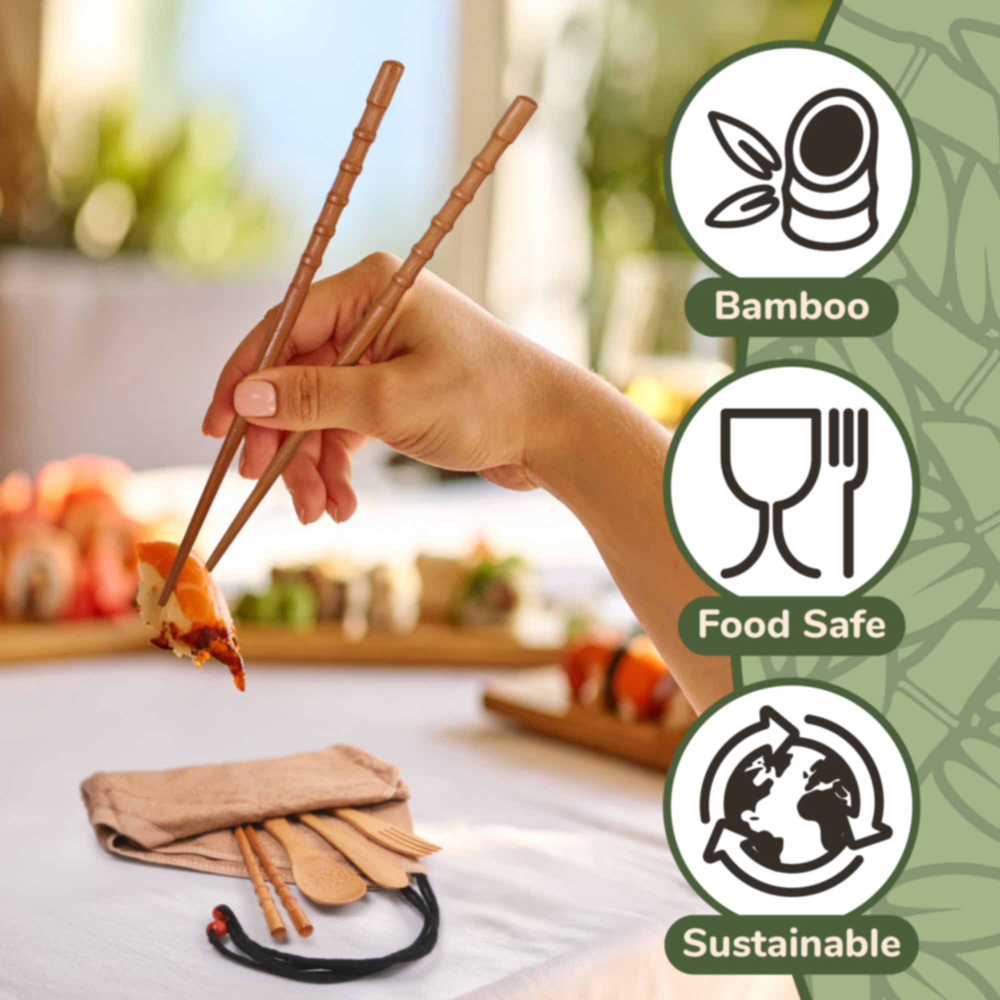 Travel Utensils in Washcloth Sets - Image 5