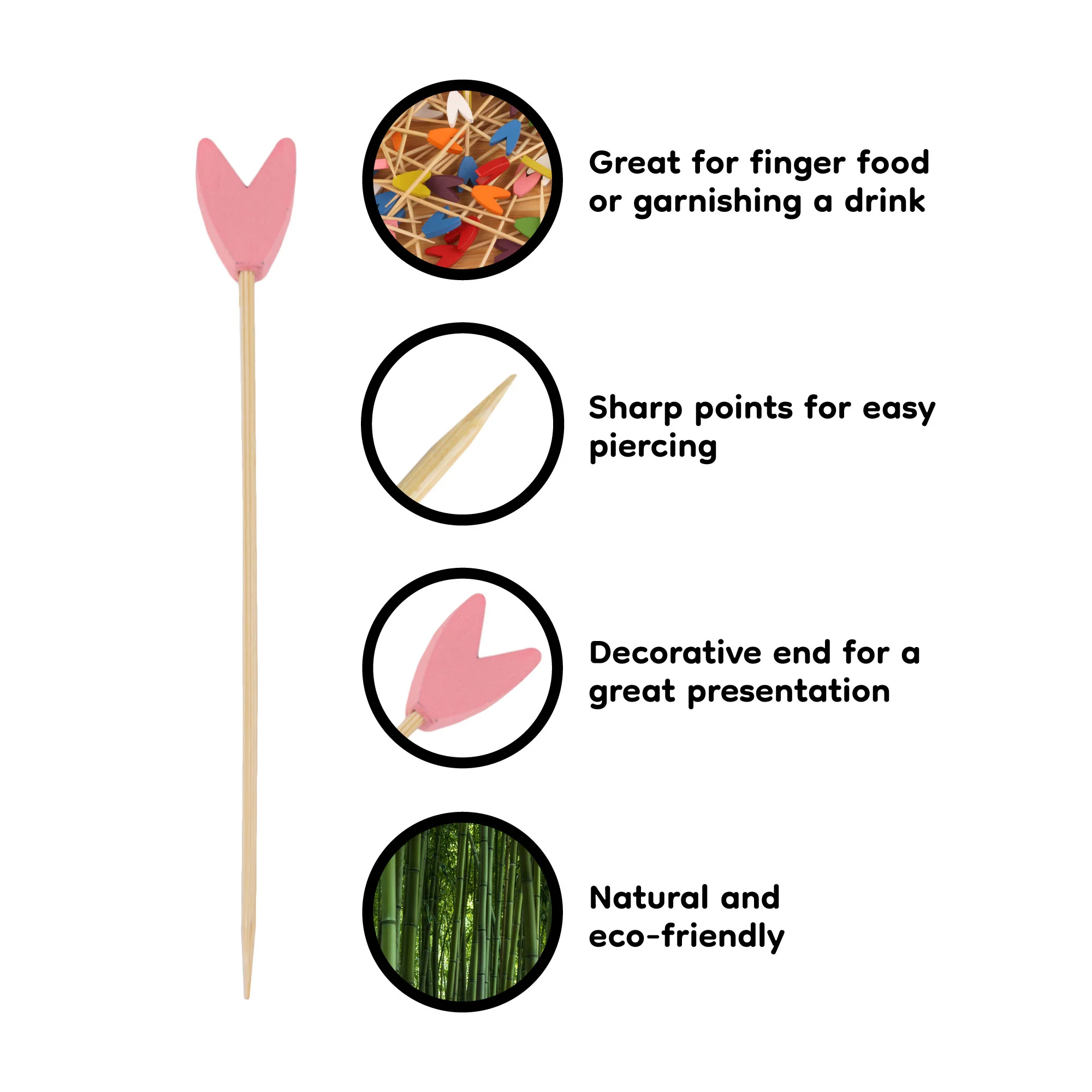 Tulip Bamboo Food Picks - Image 4