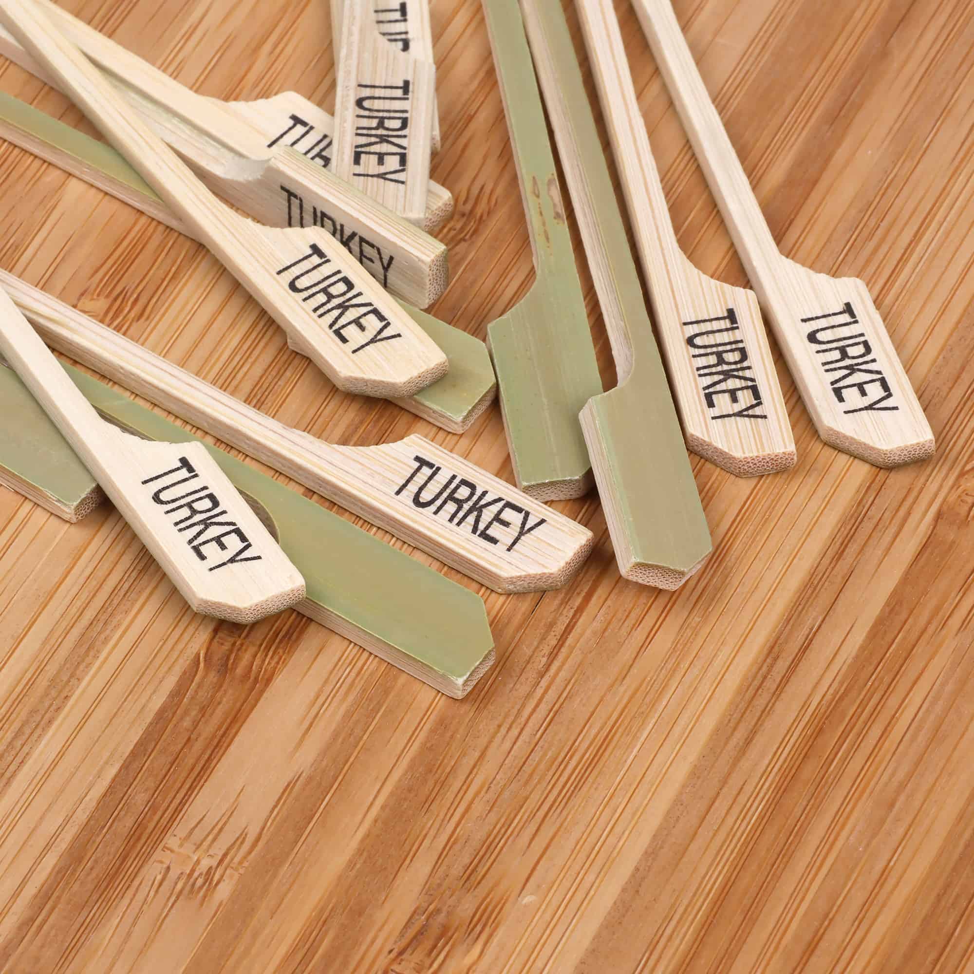 Turkey Paddle Bamboo Food Picks - Image 4