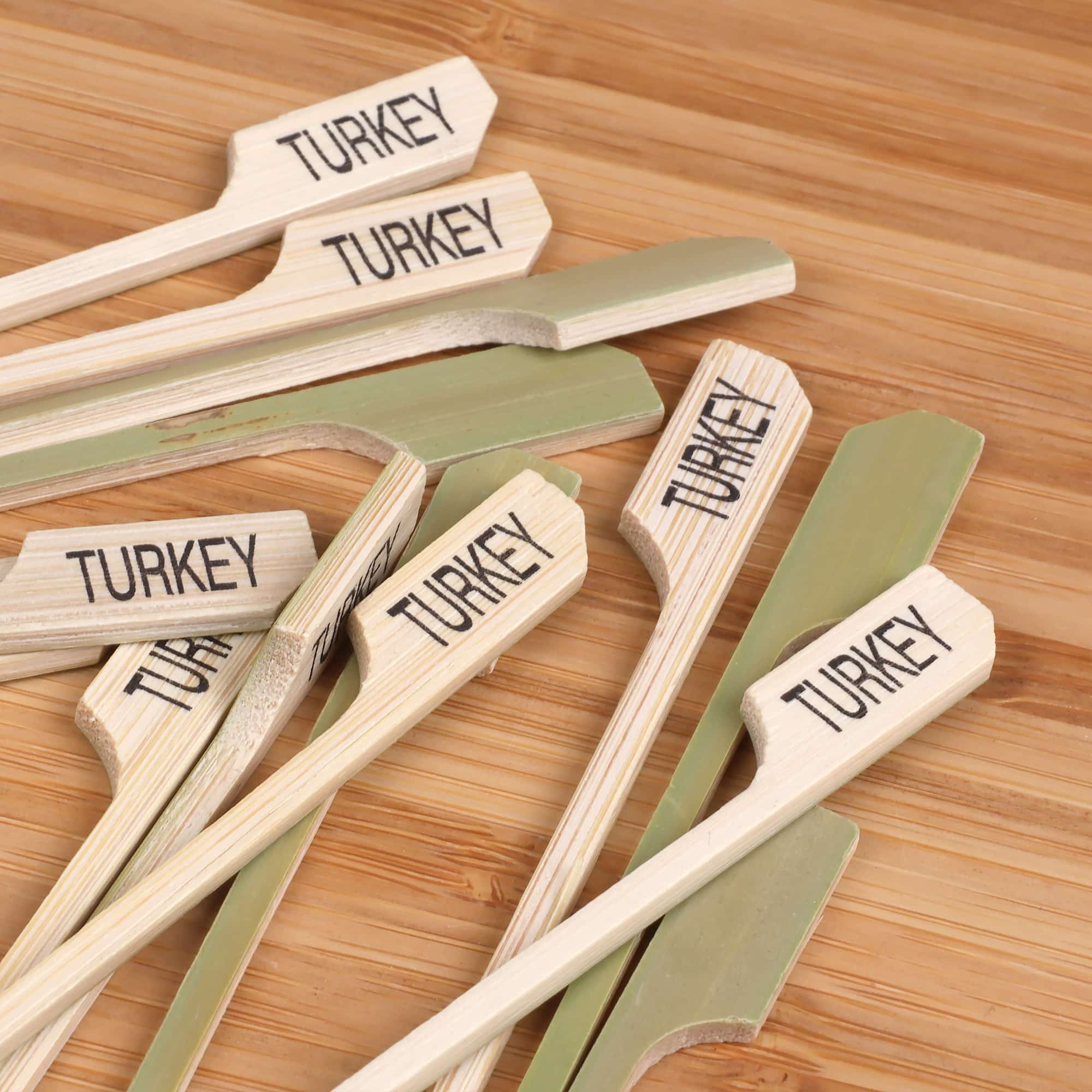 Turkey Paddle Bamboo Food Picks - Image 5