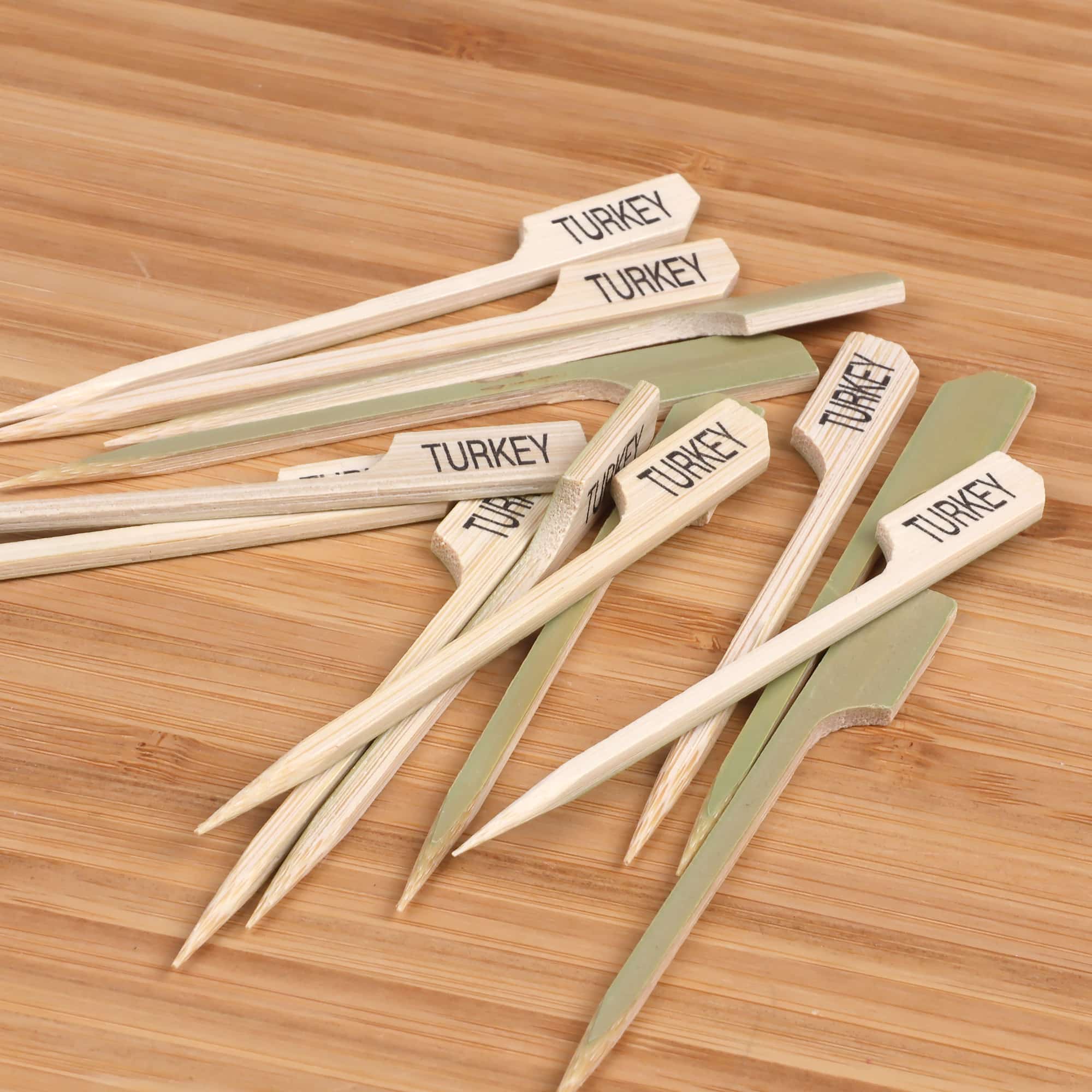 Turkey Paddle Bamboo Food Picks - Image 6