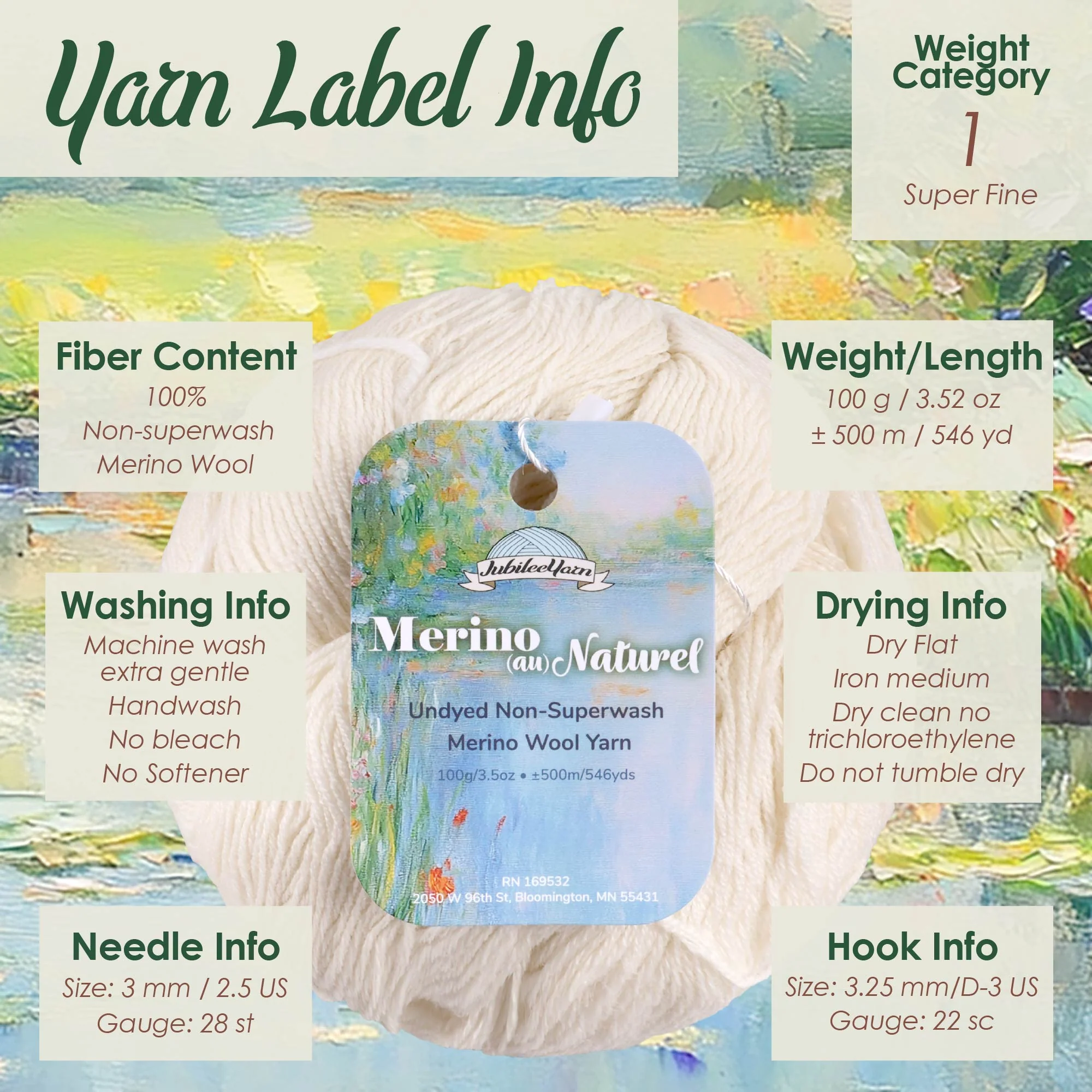 Undyed Merino Au Naturel Yarn - Image 2