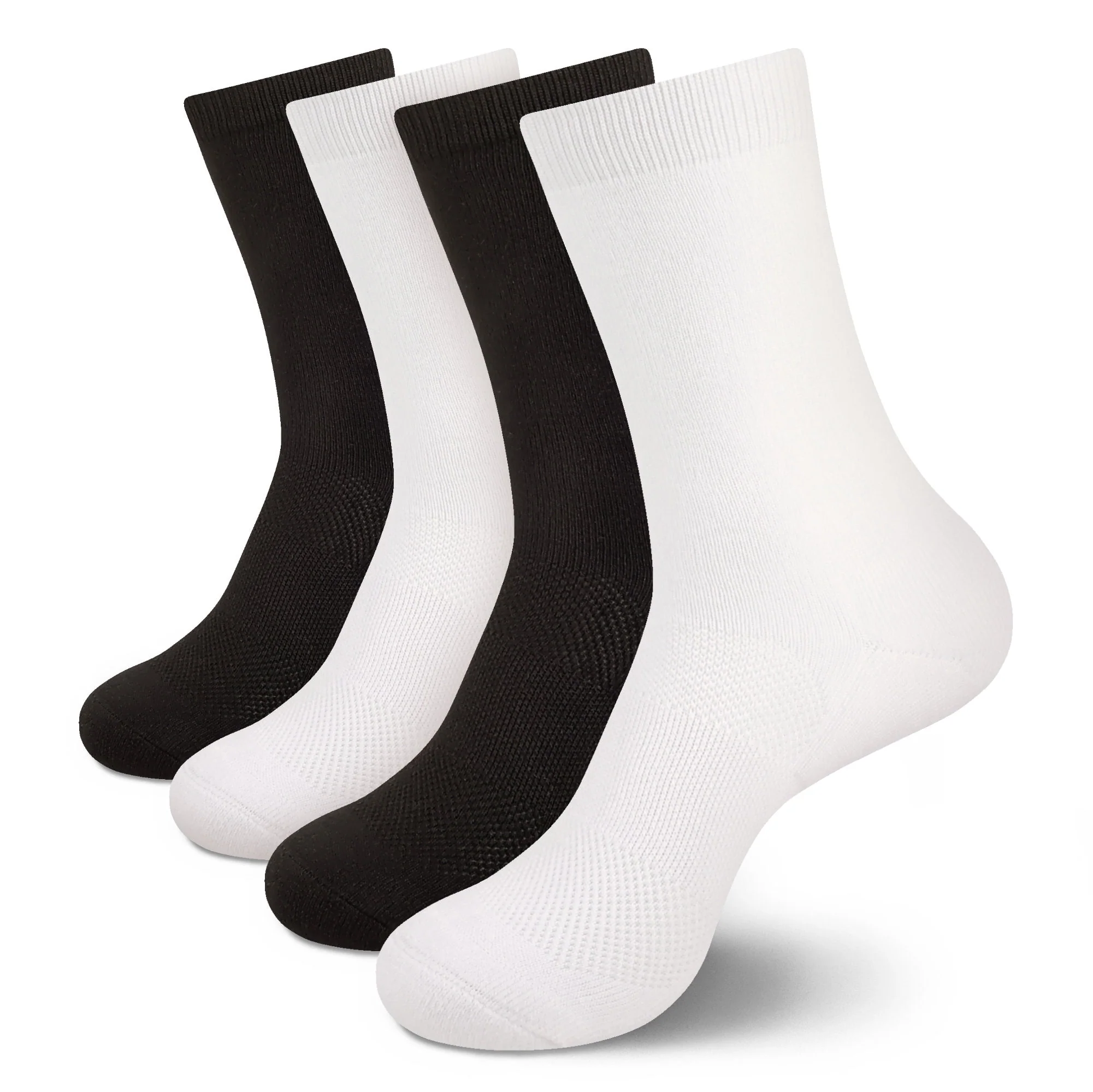Unisex Athletic Supported Bamboo Rayon Crew Socks - Image 15