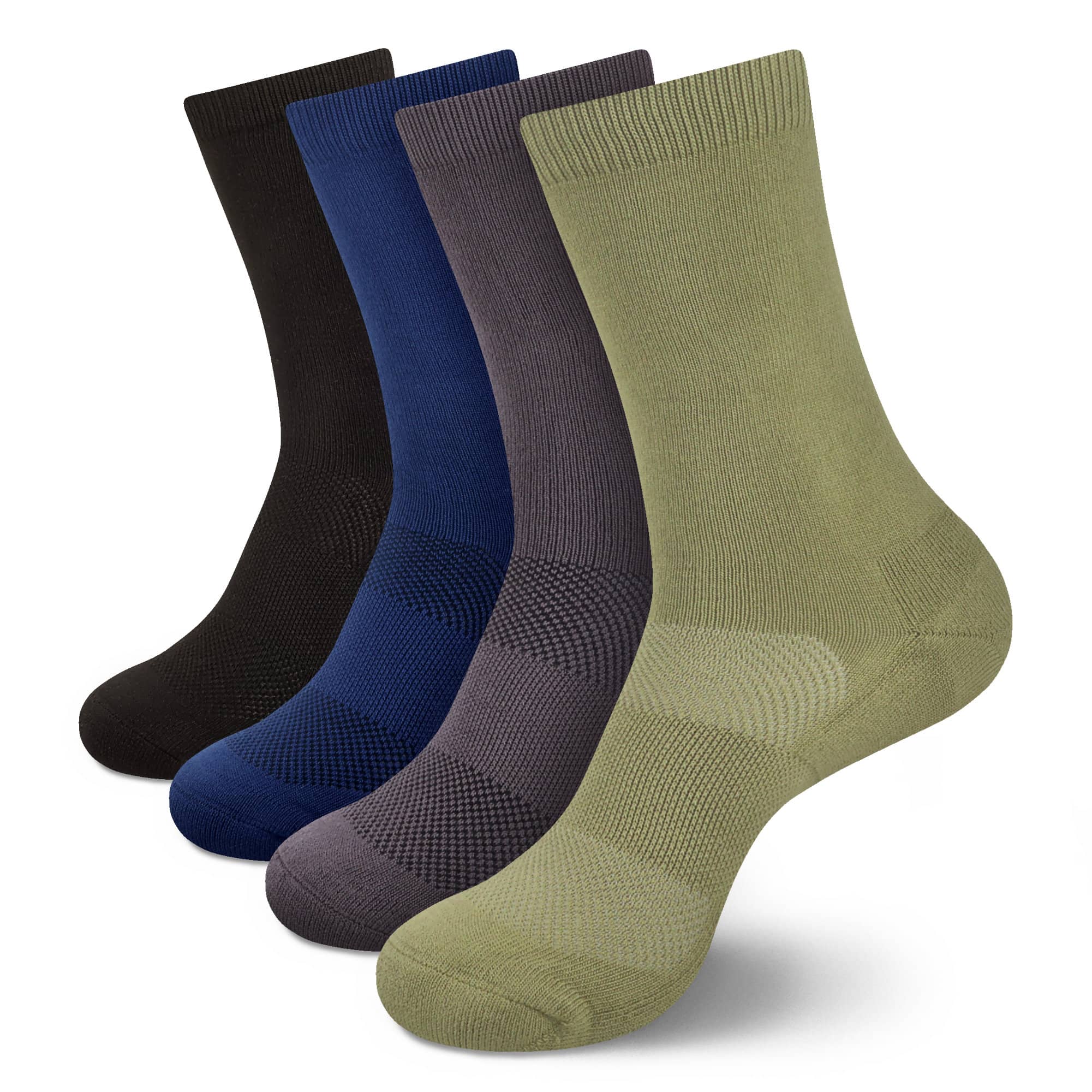 Unisex Athletic Supported Bamboo Rayon Crew Socks - Image 17