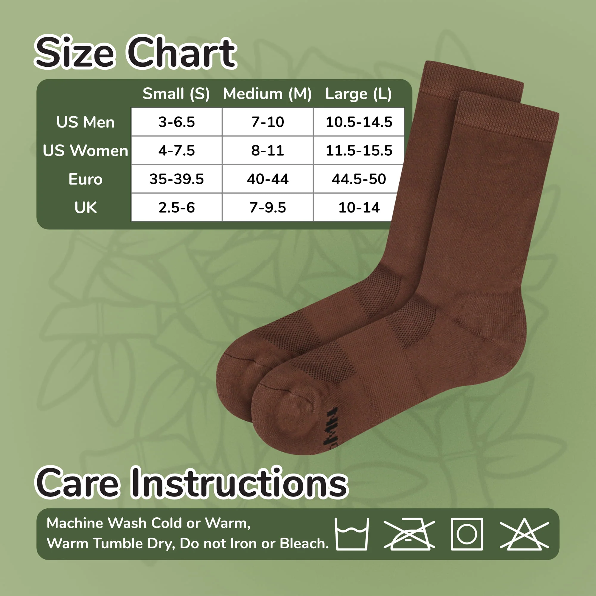 Unisex Athletic Supported Bamboo Rayon Crew Socks - Image 5