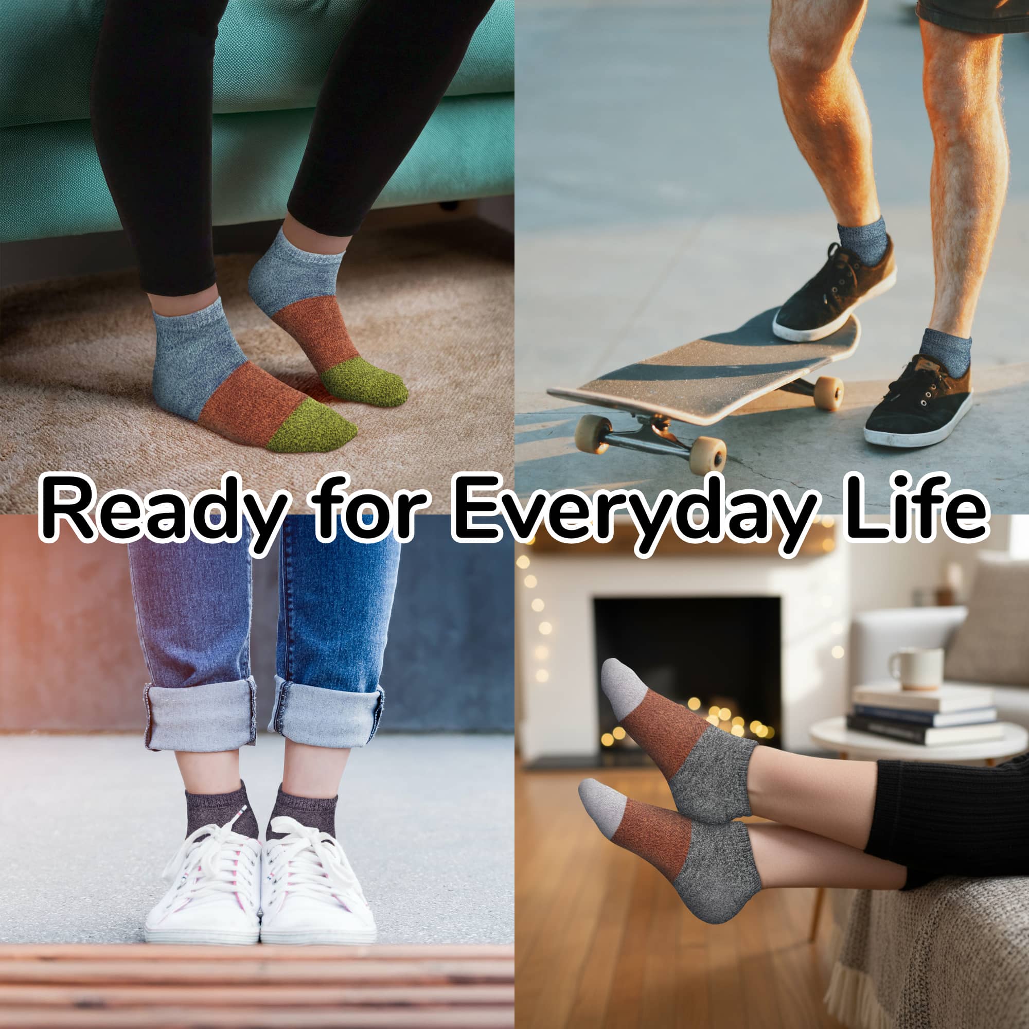 Unisex Bamboo Rayon Classic Ankle Socks - Image 2