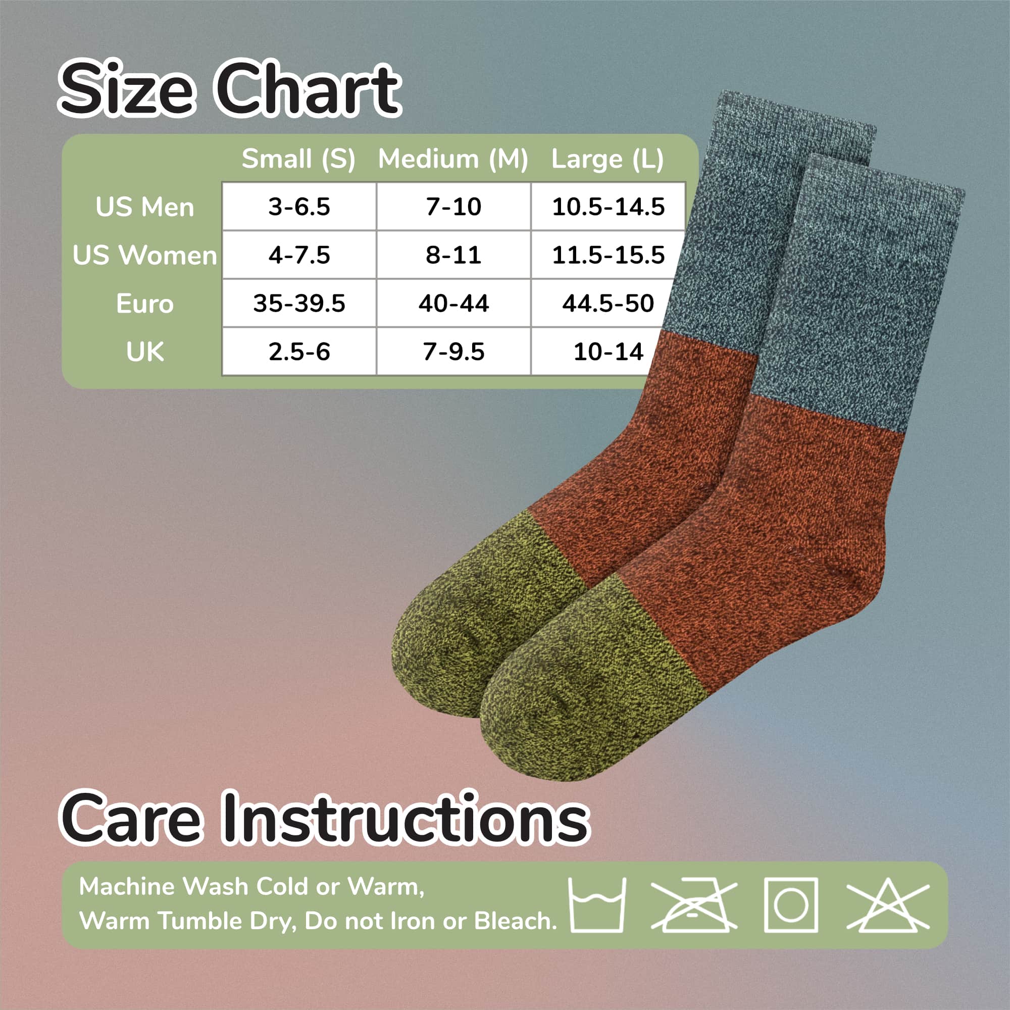 Unisex Bamboo Rayon Classic Crew Socks - Image 5