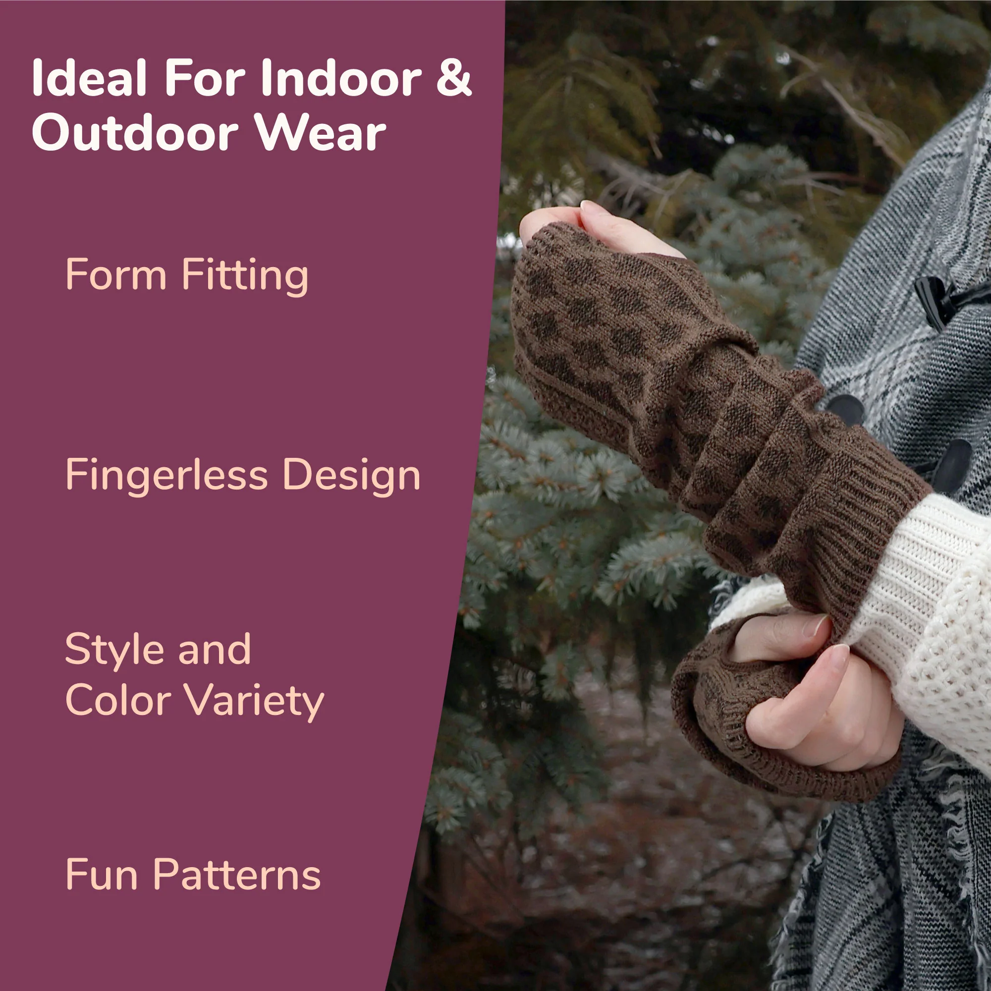 Unlined Fingerless Gloves and Arm Warmers - Image 3
