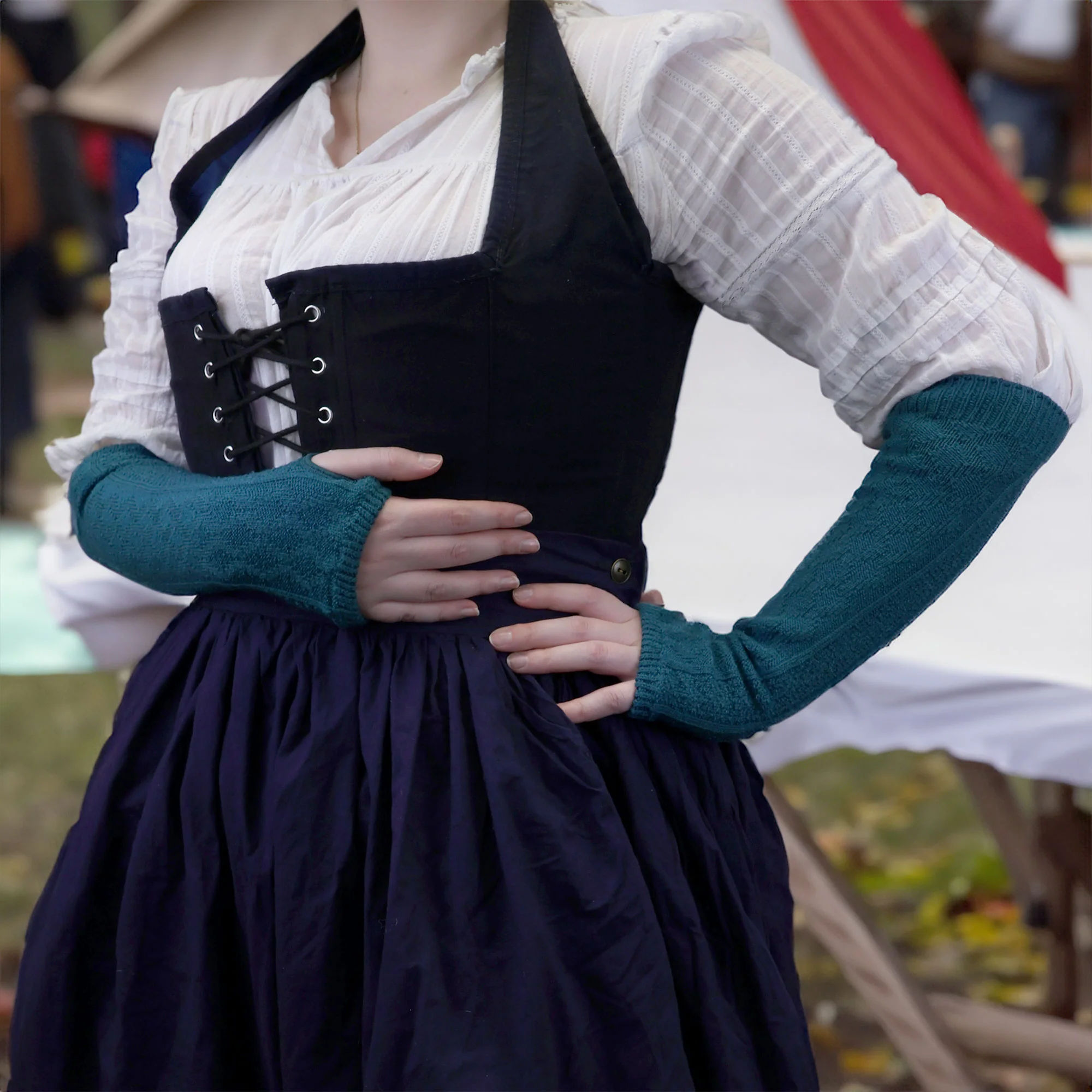Unlined Fingerless Gloves and Arm Warmers - Image 8