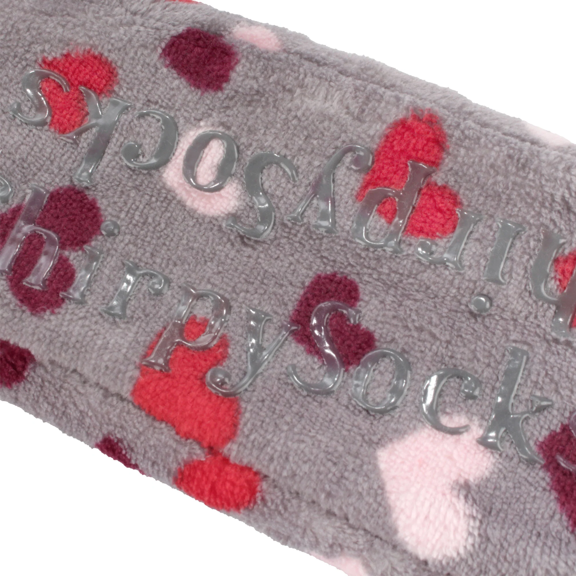 Women's Hearts Stripes Slippers Non-Slip Lined Socks: 1 & 2 Pairs - Image 4