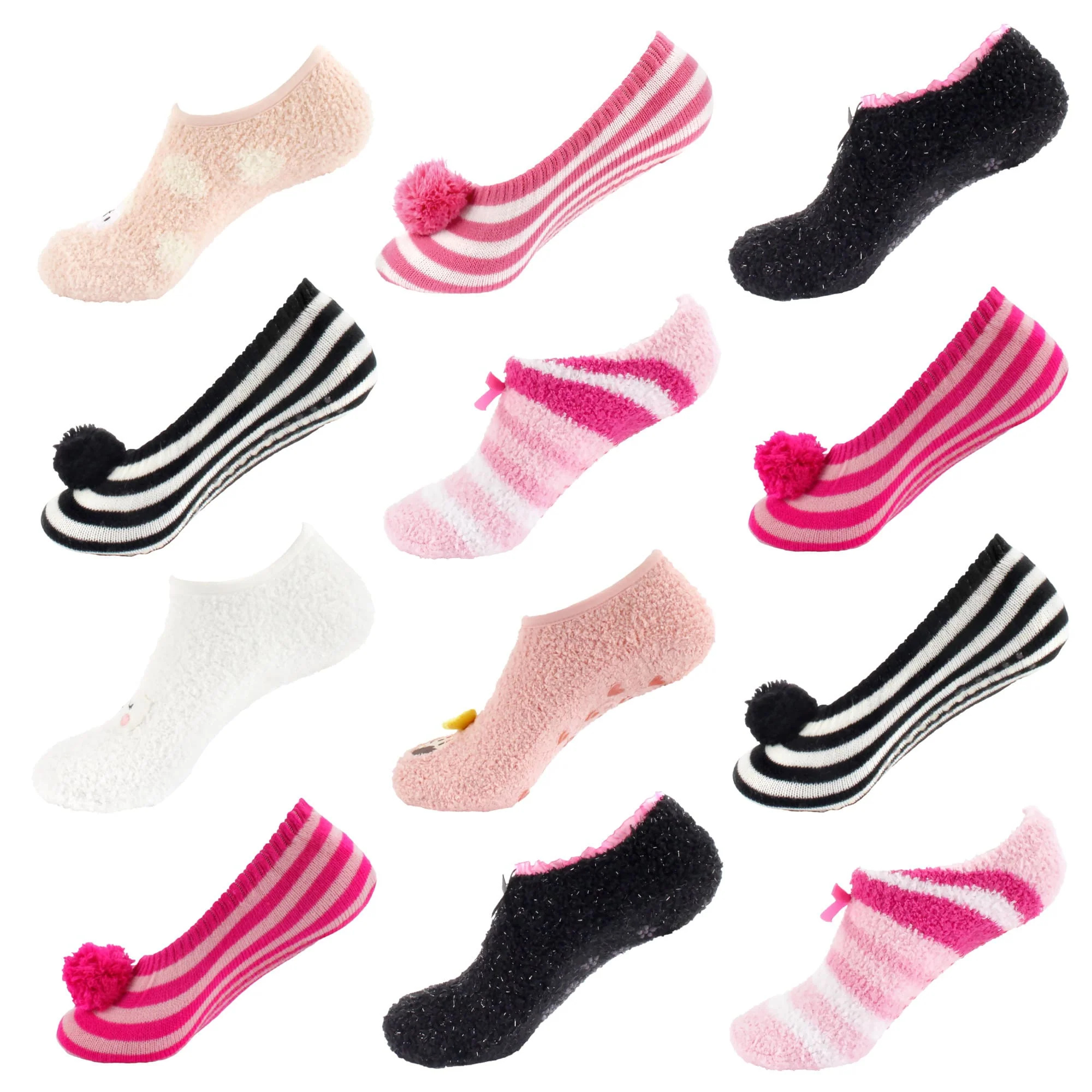 Women's Fuzzy Socks Assortments: 12 Pairs - Image 13