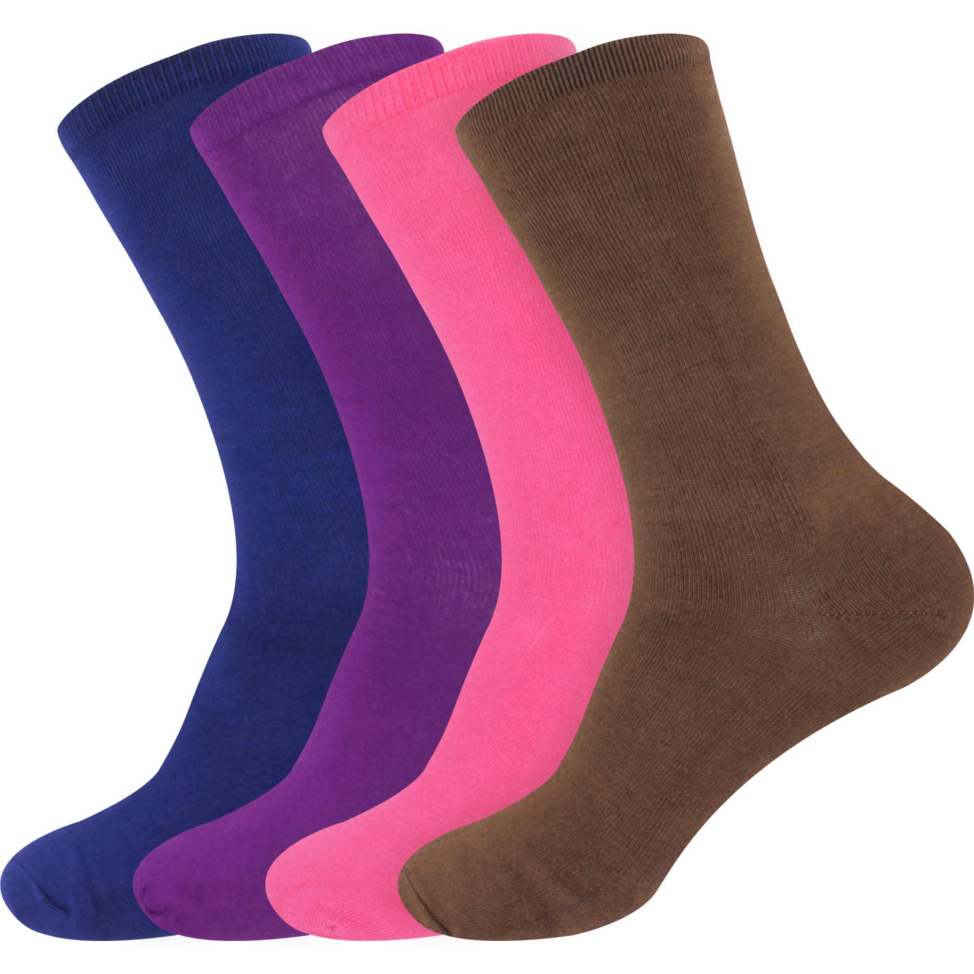 Women's Bamboo Mid-Calf Socks: 4 Pairs - Image 18
