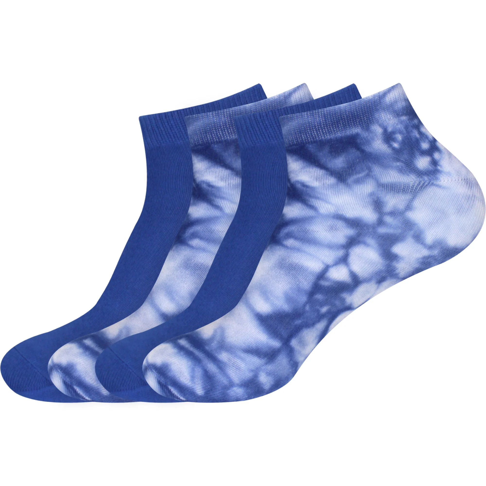 Women's Bamboo Tie Dye Ankle Socks: 4 Pairs - Image 13