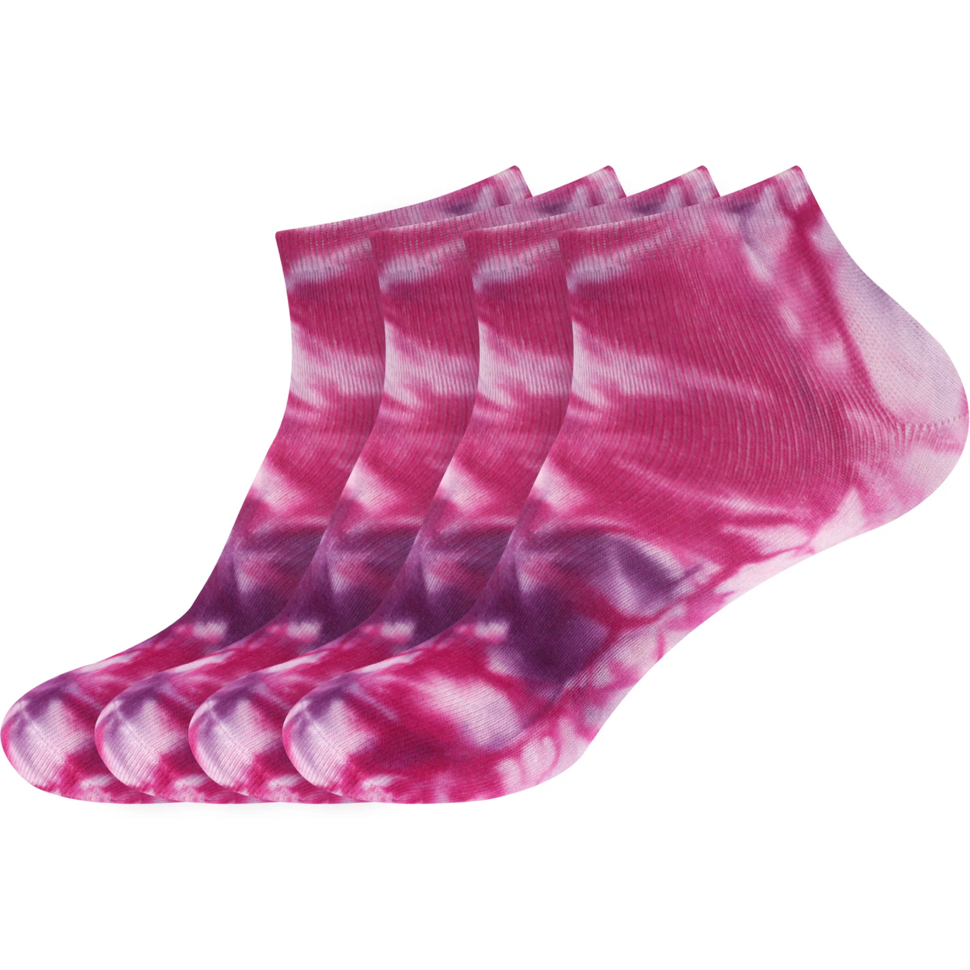 Women's Bamboo Tie Dye Ankle Socks: 4 Pairs - Image 18
