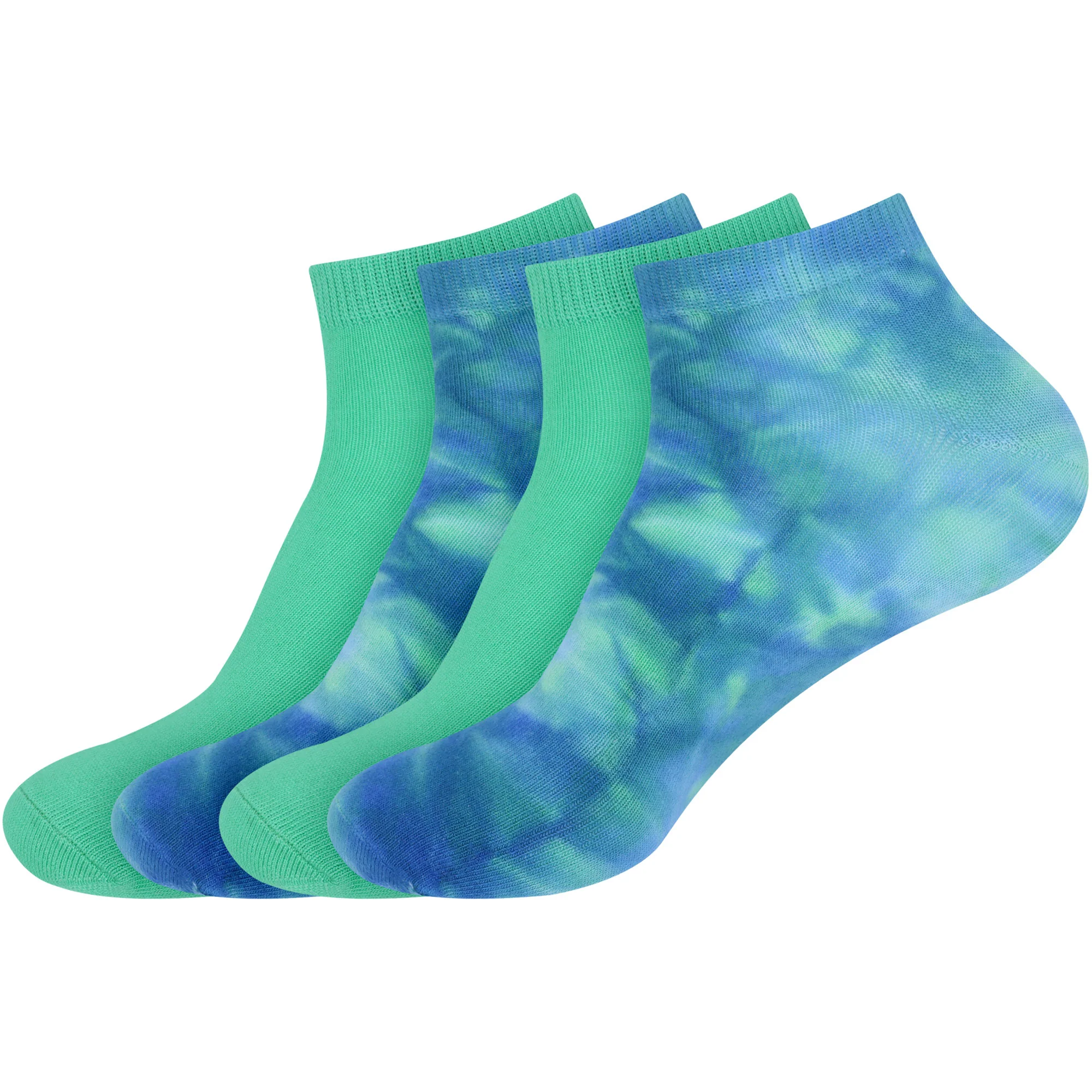 Women's Bamboo Tie Dye Ankle Socks: 4 Pairs - Image 21