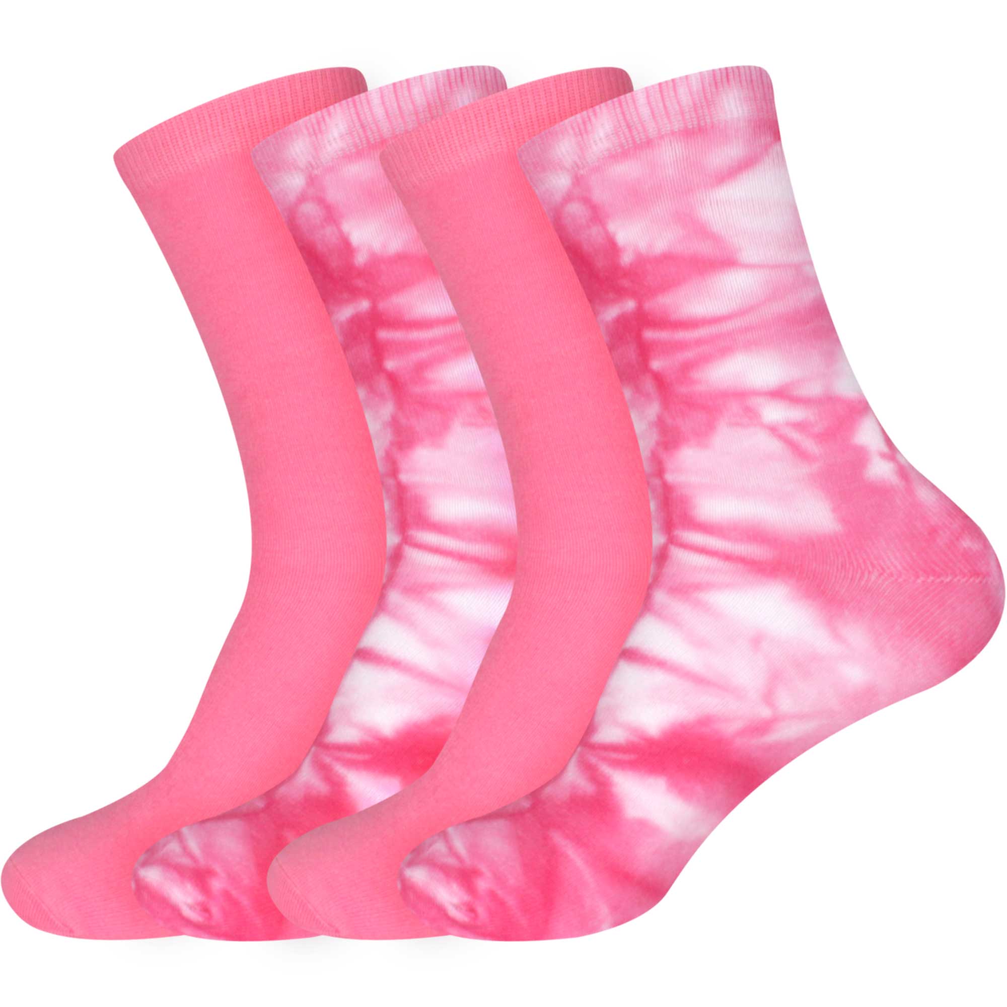 Women's Bamboo Tie Dye Crew Socks: 4 Pairs - Image 9