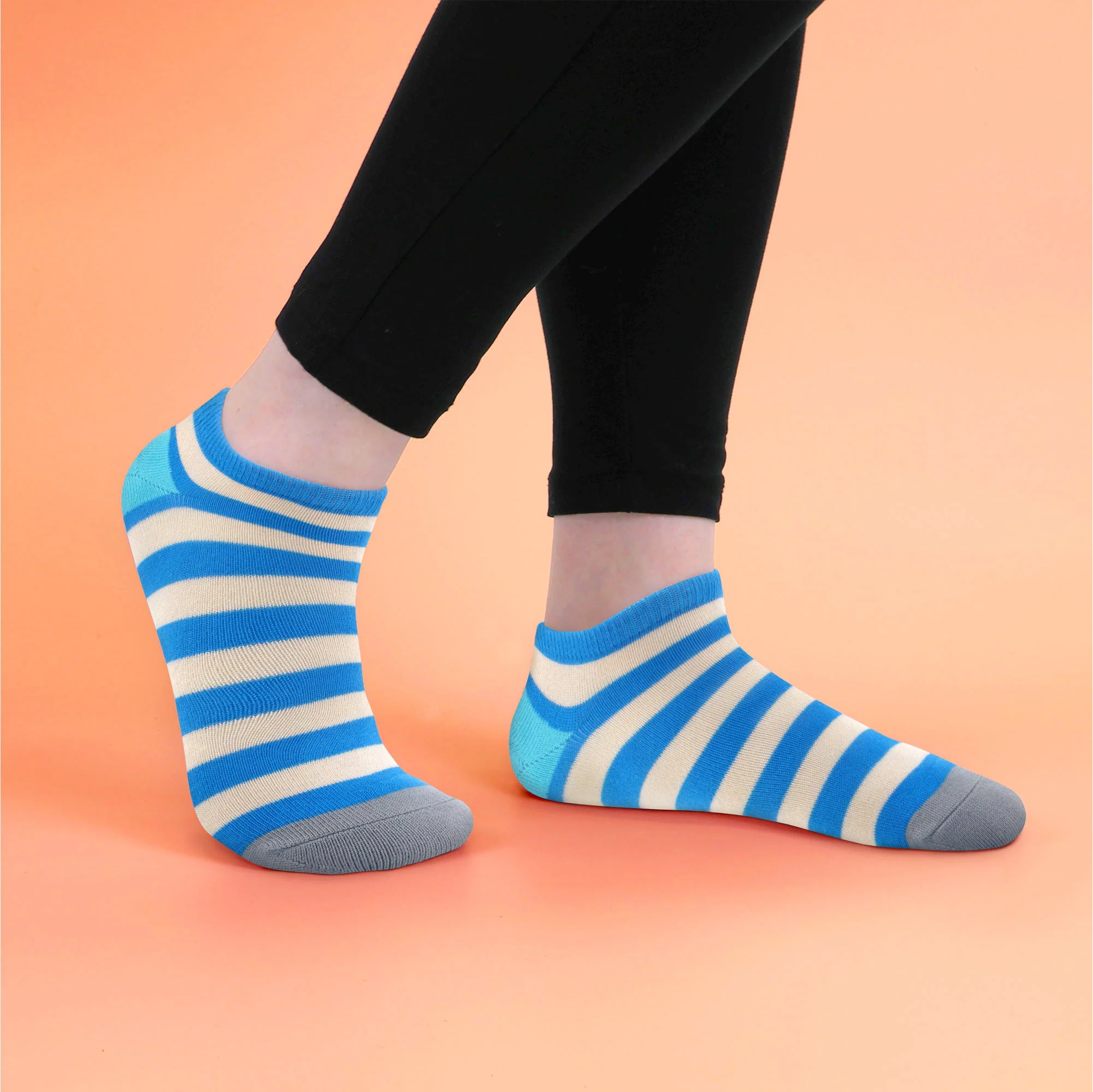 Women's Bamboo Stripes Anklet Socks - Image 2