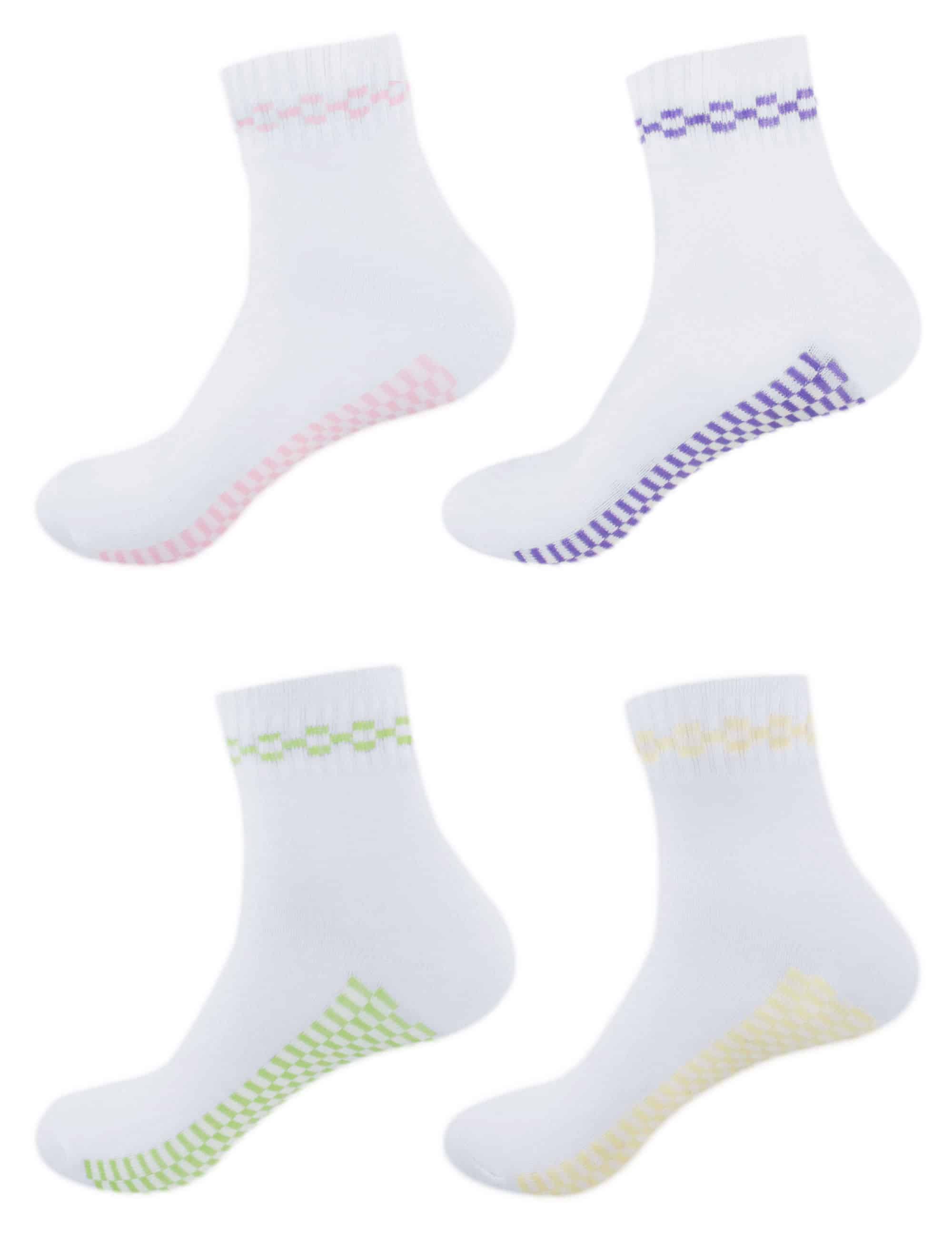Women's Classic Retro Design Cotton Anklet Quarter Socks - Image 16