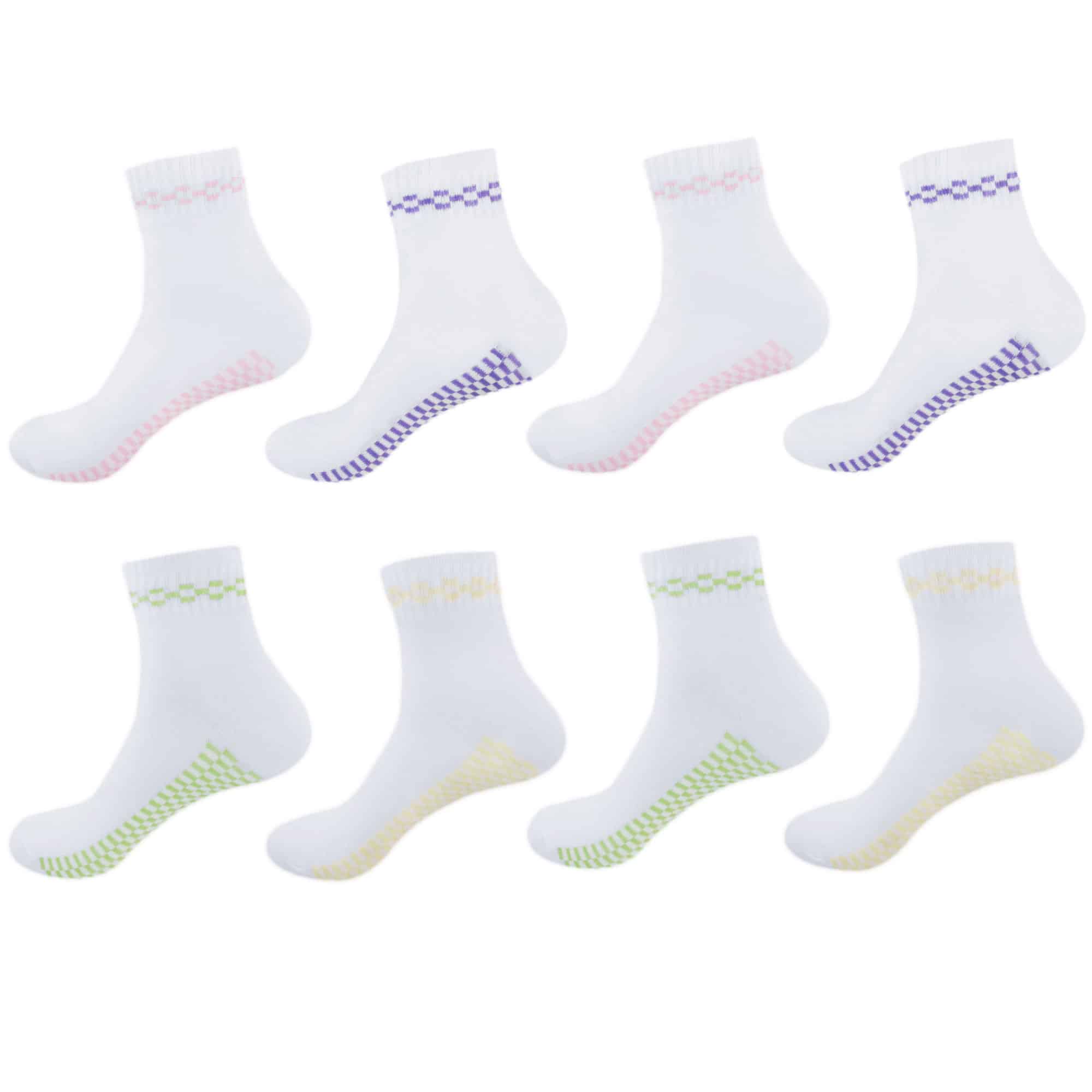 Women's Classic Retro Design Cotton Anklet Quarter Socks - Image 17