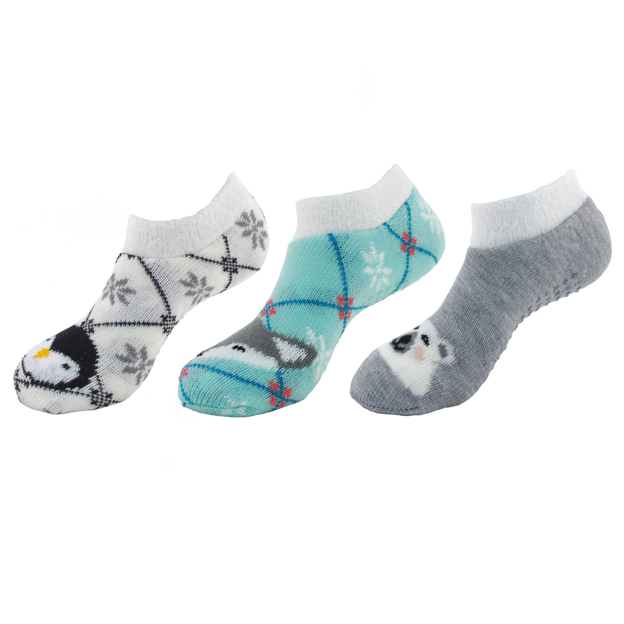 Women's Double Layer Anklet Home Socks - 3 Pairs - Image 9