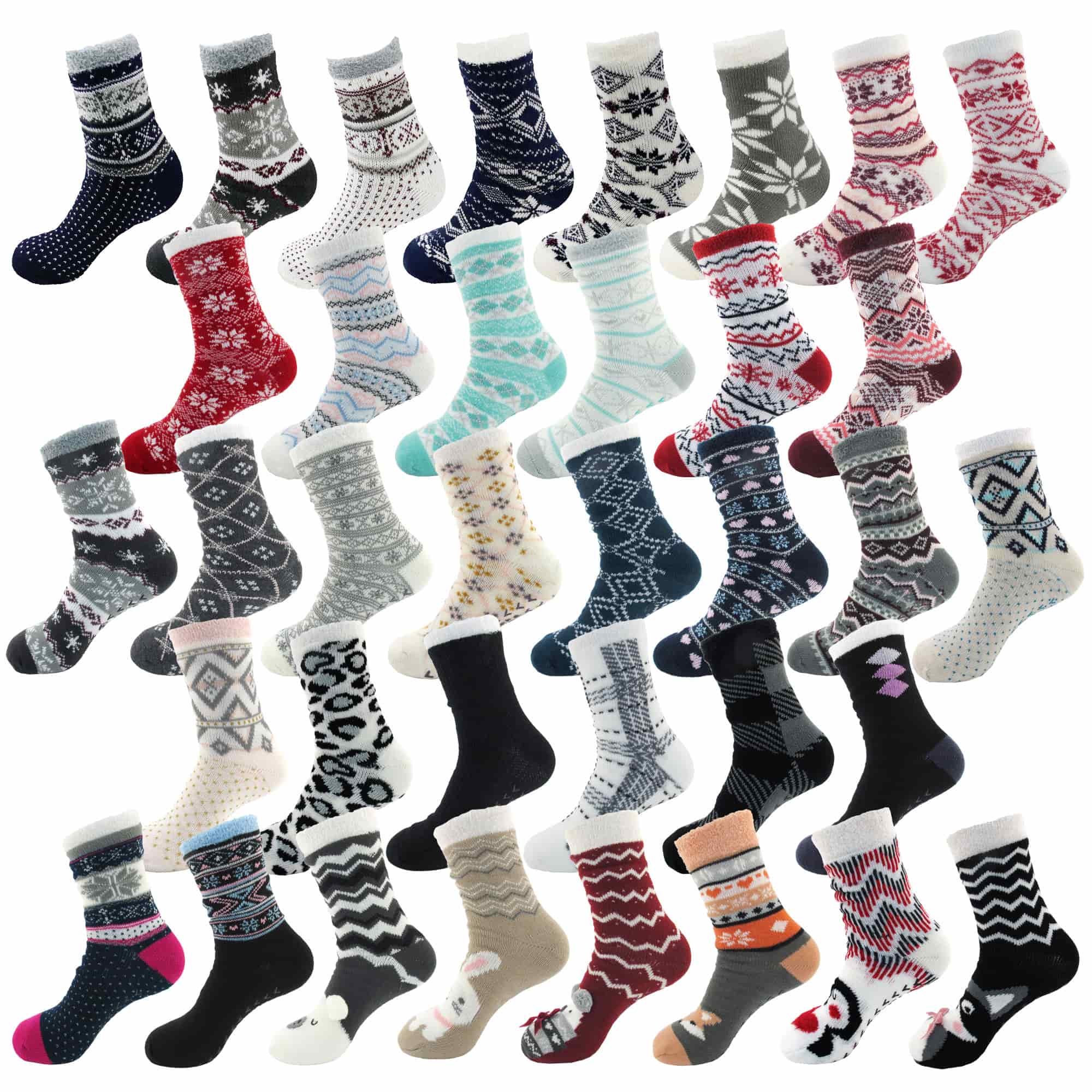 Women's Double Layer Socks: 3 Pairs