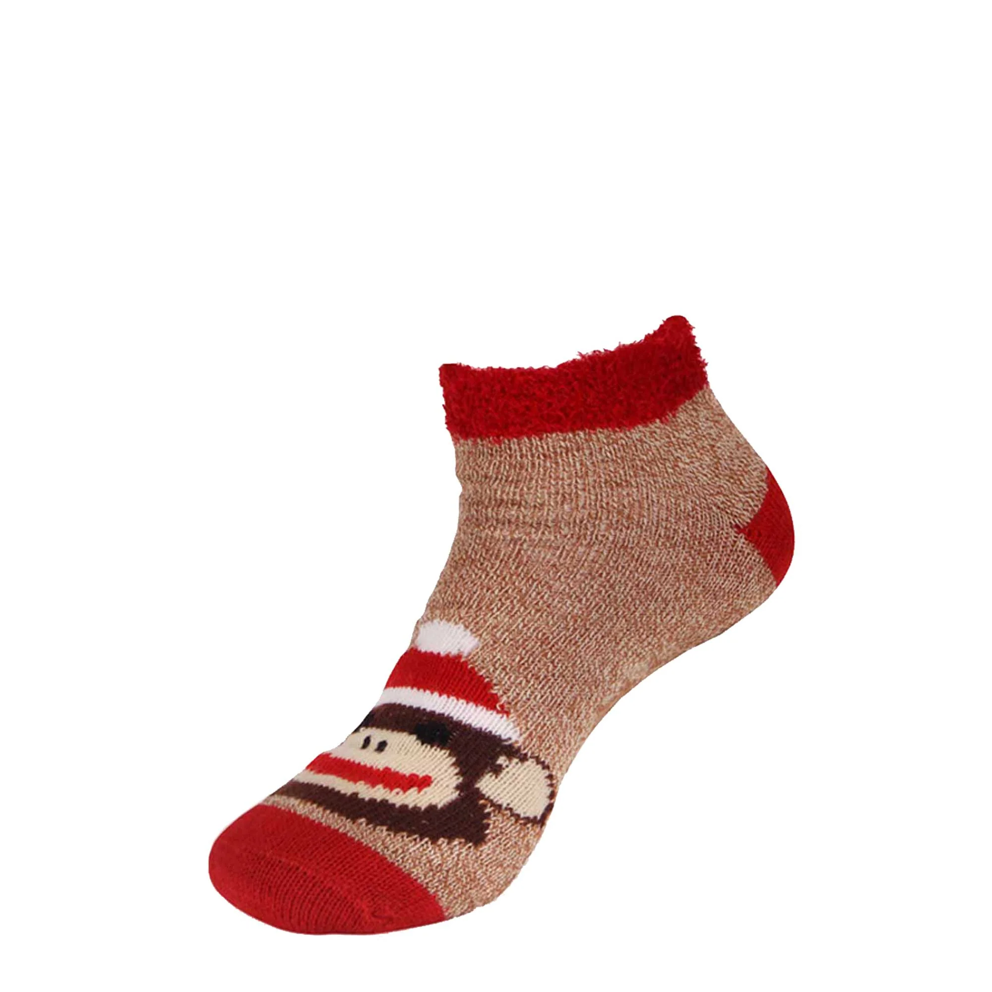 Women's Double Layer Christmas Cozy Fuzzy Cabin Animal Socks - 1 Pair - Image 14