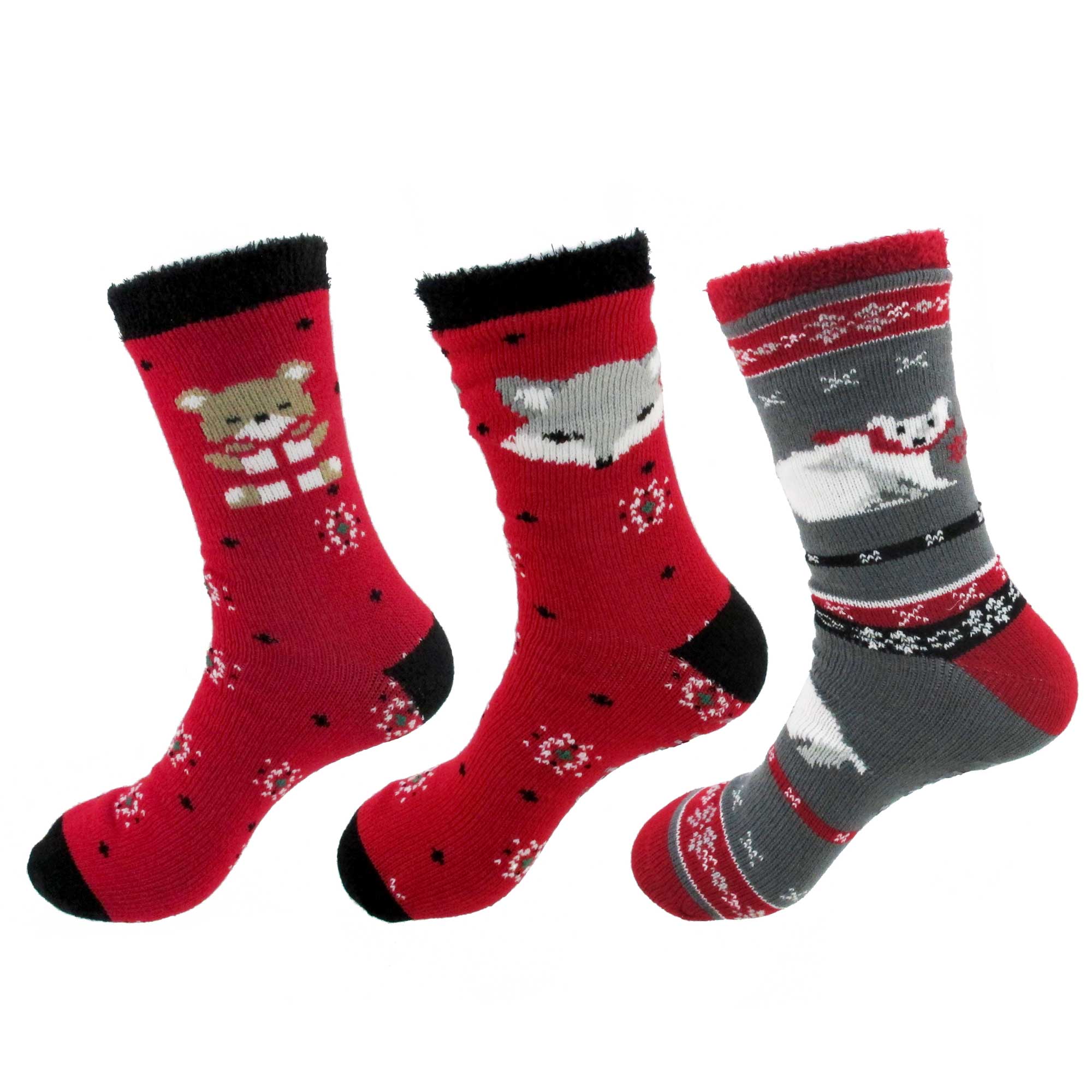 Women's Double Layer Christmas Animal Socks - Image 15